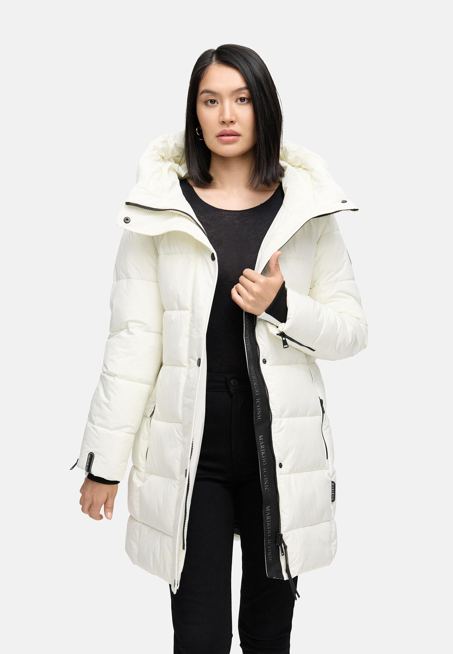 Steppmantel mit Kapuze "Karumikoo XVI" Offwhite
