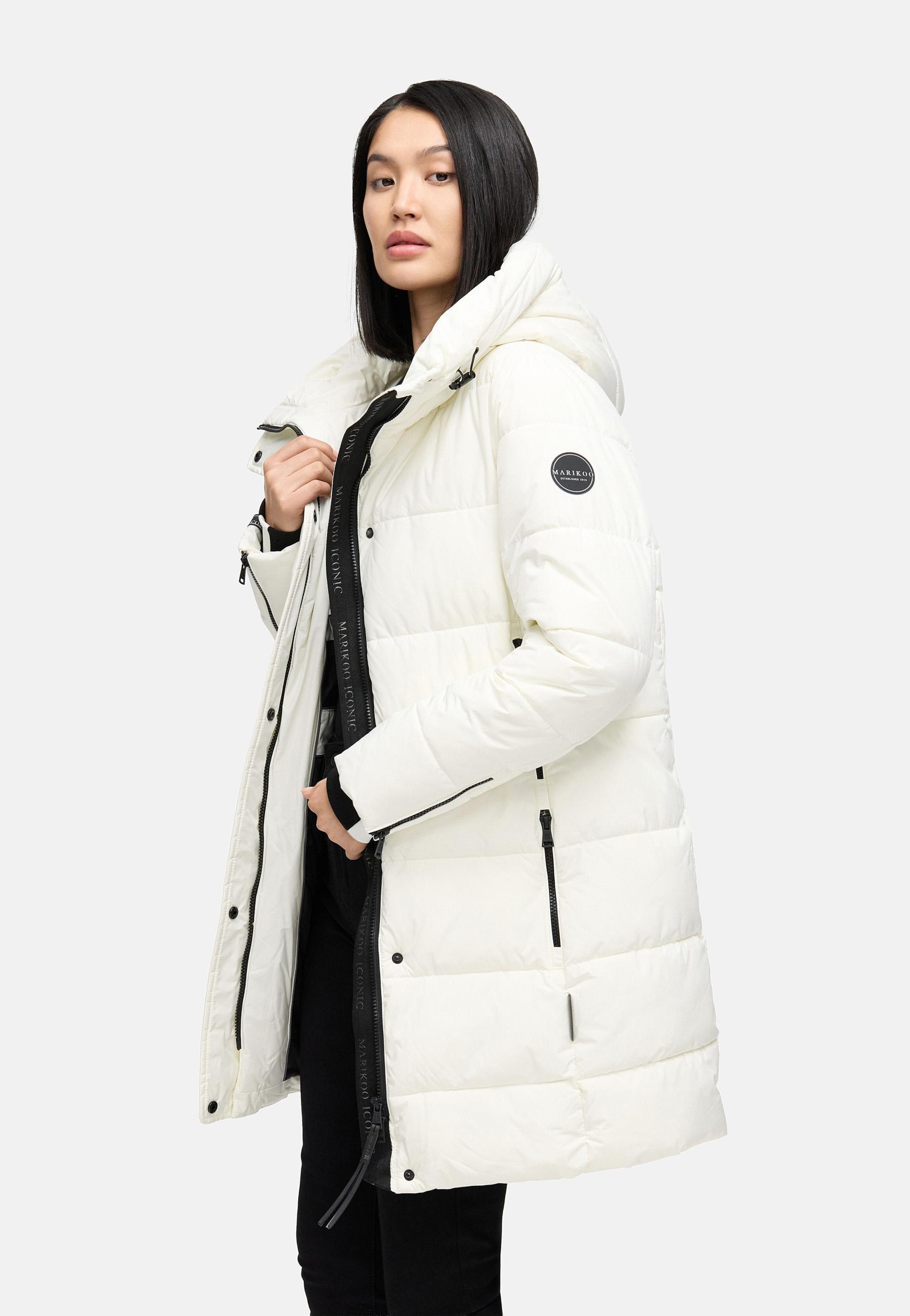 Steppmantel mit Kapuze "Karumikoo XVI" Offwhite