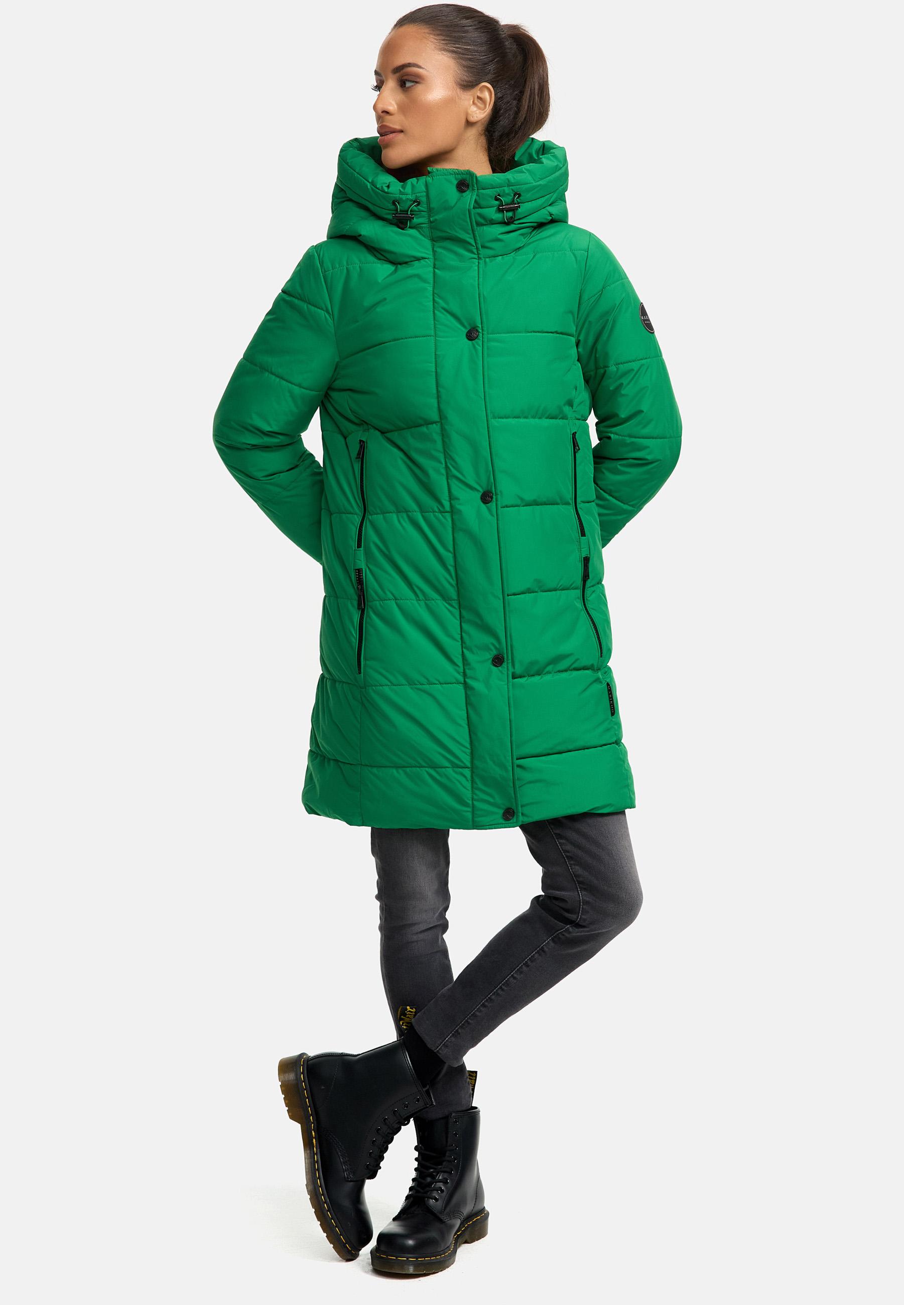 Steppmantel mit Kapuze "Karumikoo XVI" Smaragd Green