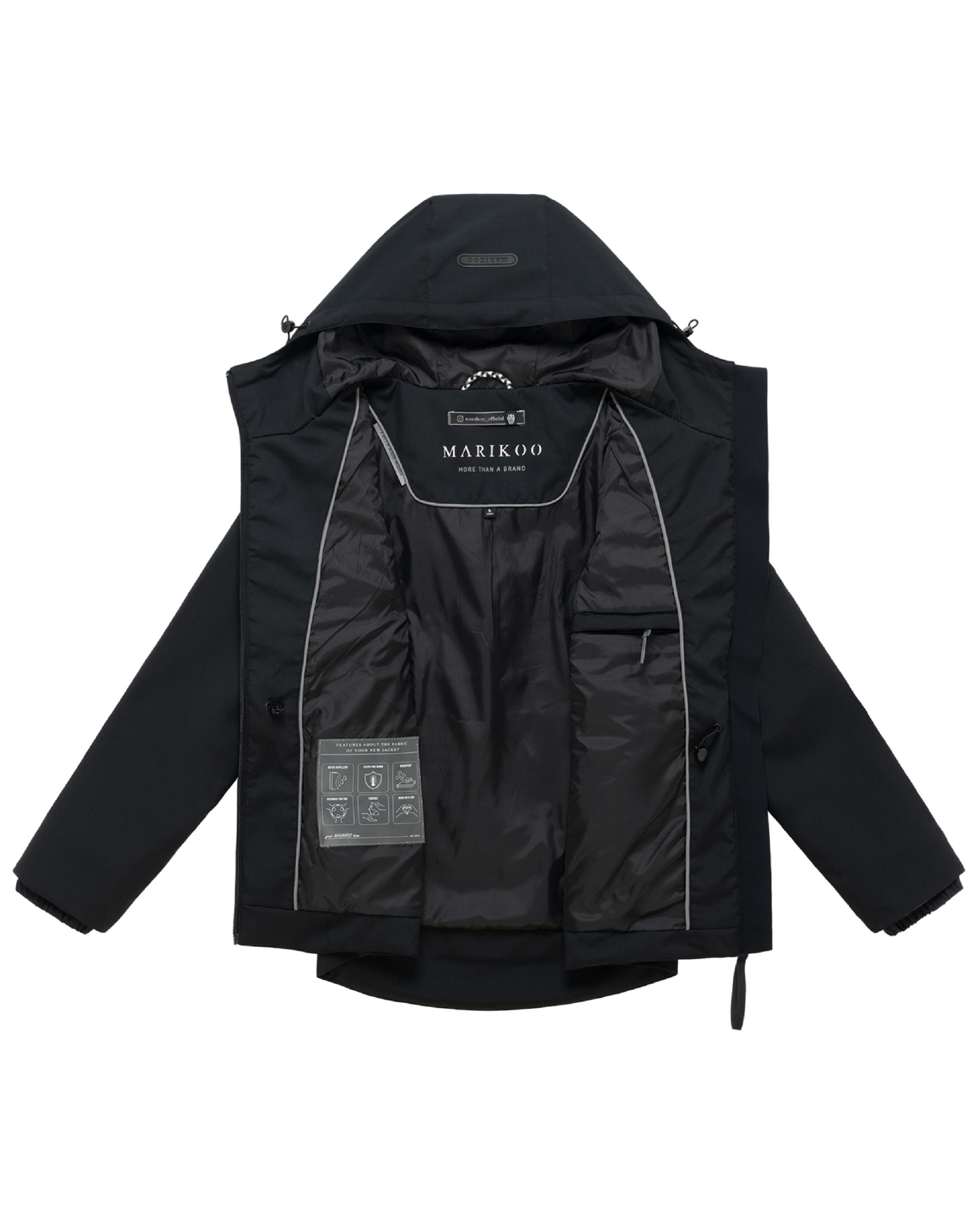 Übergangsjacke mit Kapuze "Katzilein 16" Black