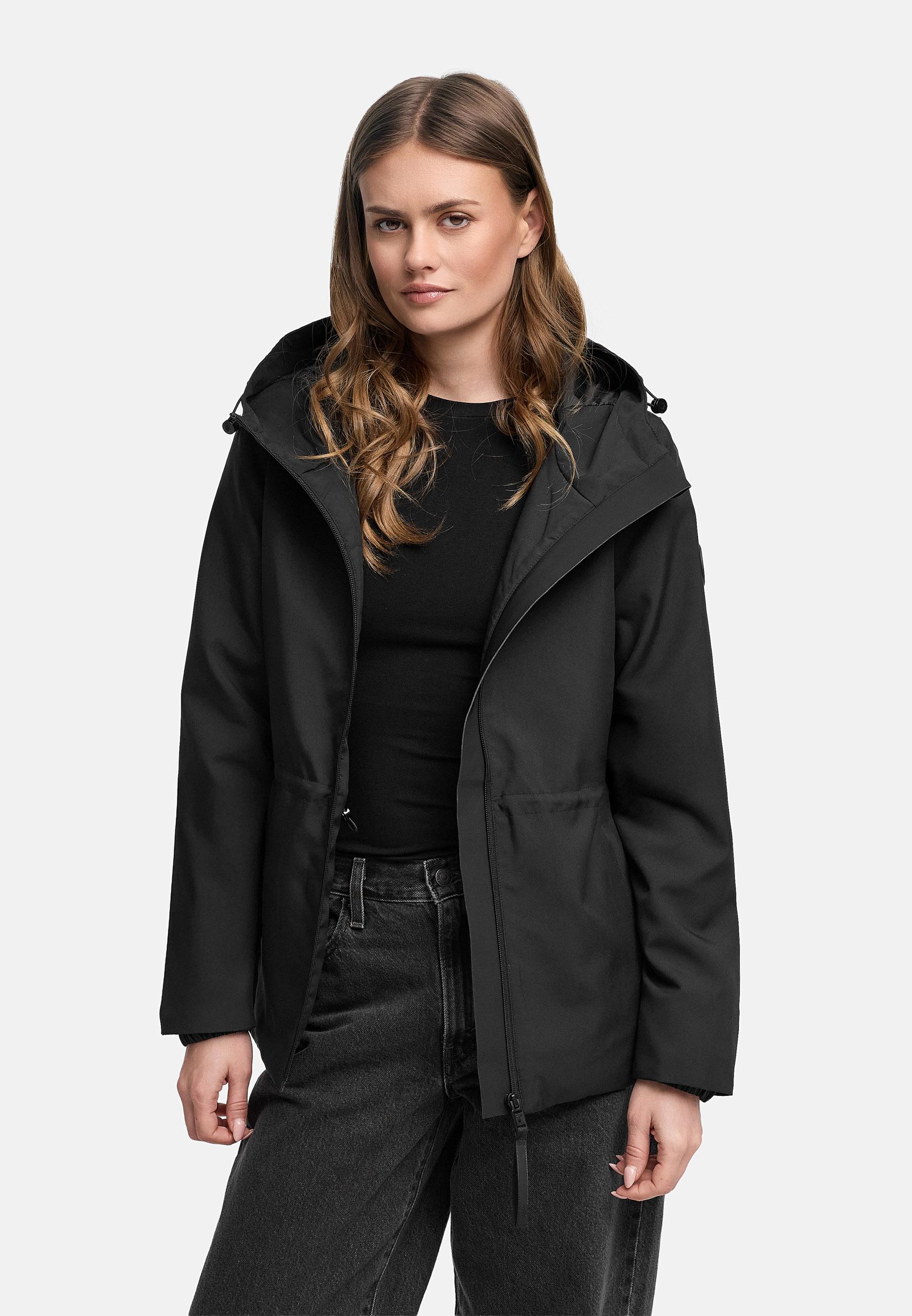 Übergangsjacke mit Kapuze "Katzilein 16" Black