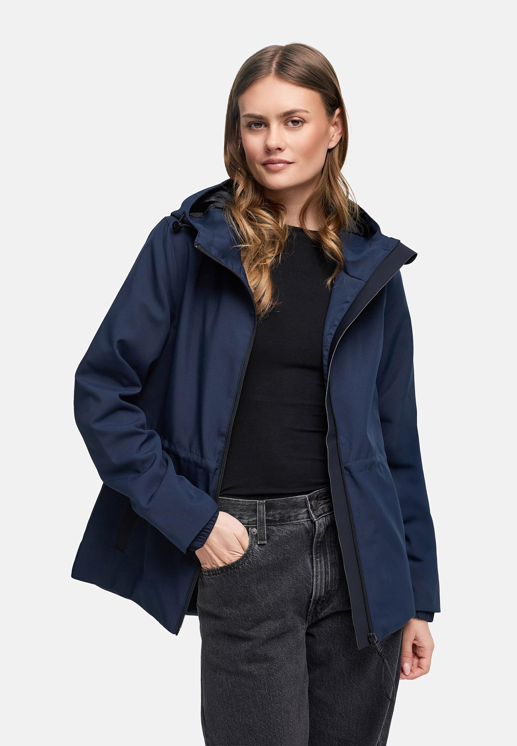 Übergangsjacke mit Kapuze "Katzilein 16" Navy