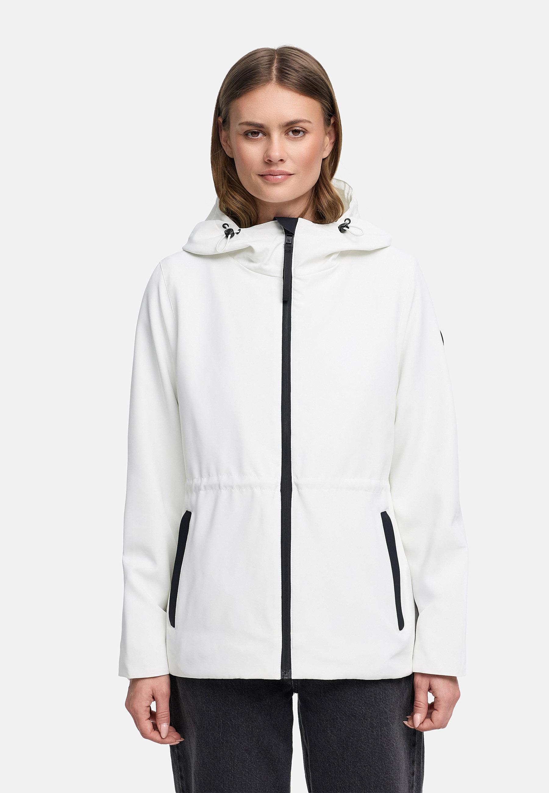 Übergangsjacke mit Kapuze "Katzilein 16" Offwhite