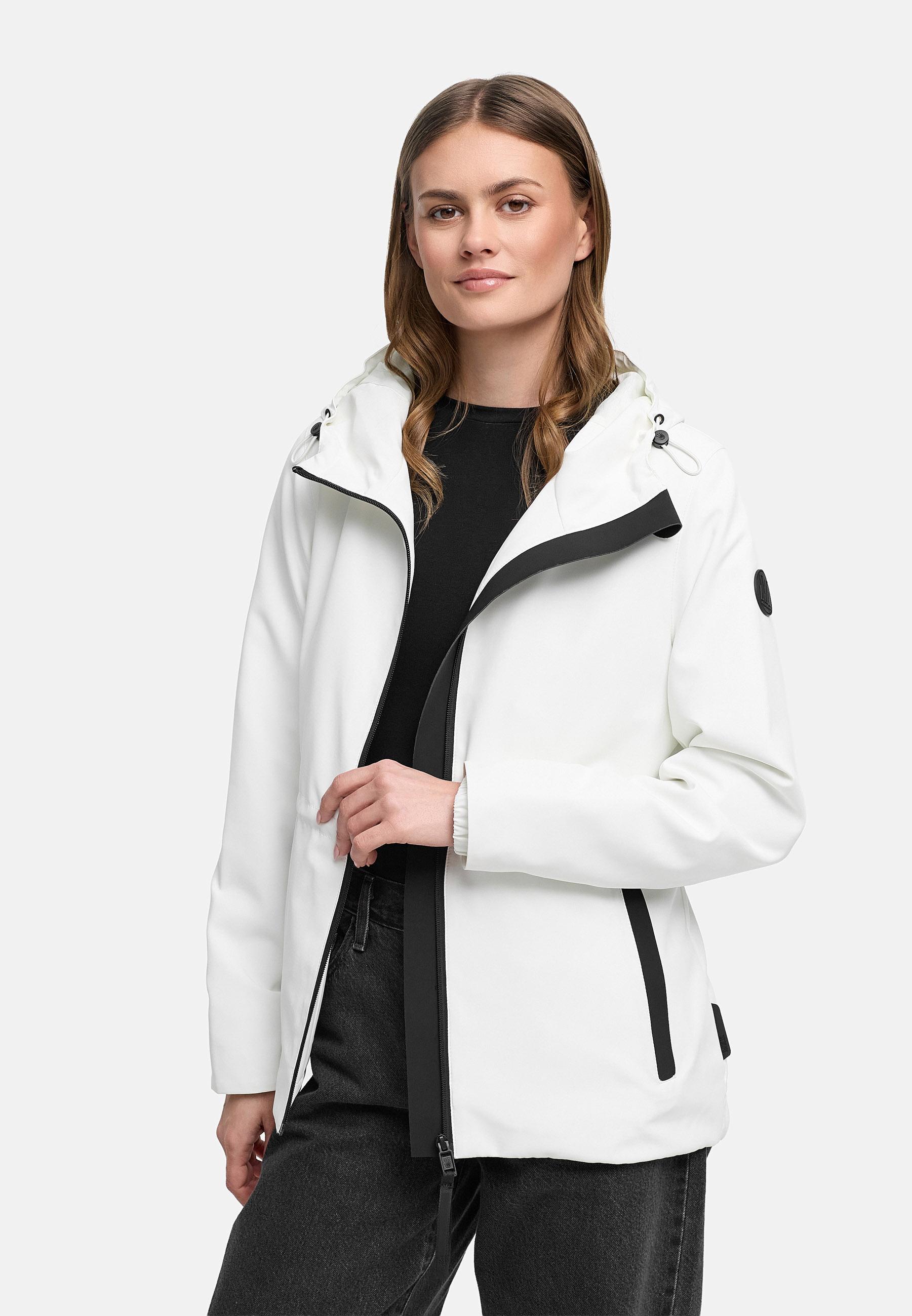 Übergangsjacke mit Kapuze "Katzilein 16" Offwhite