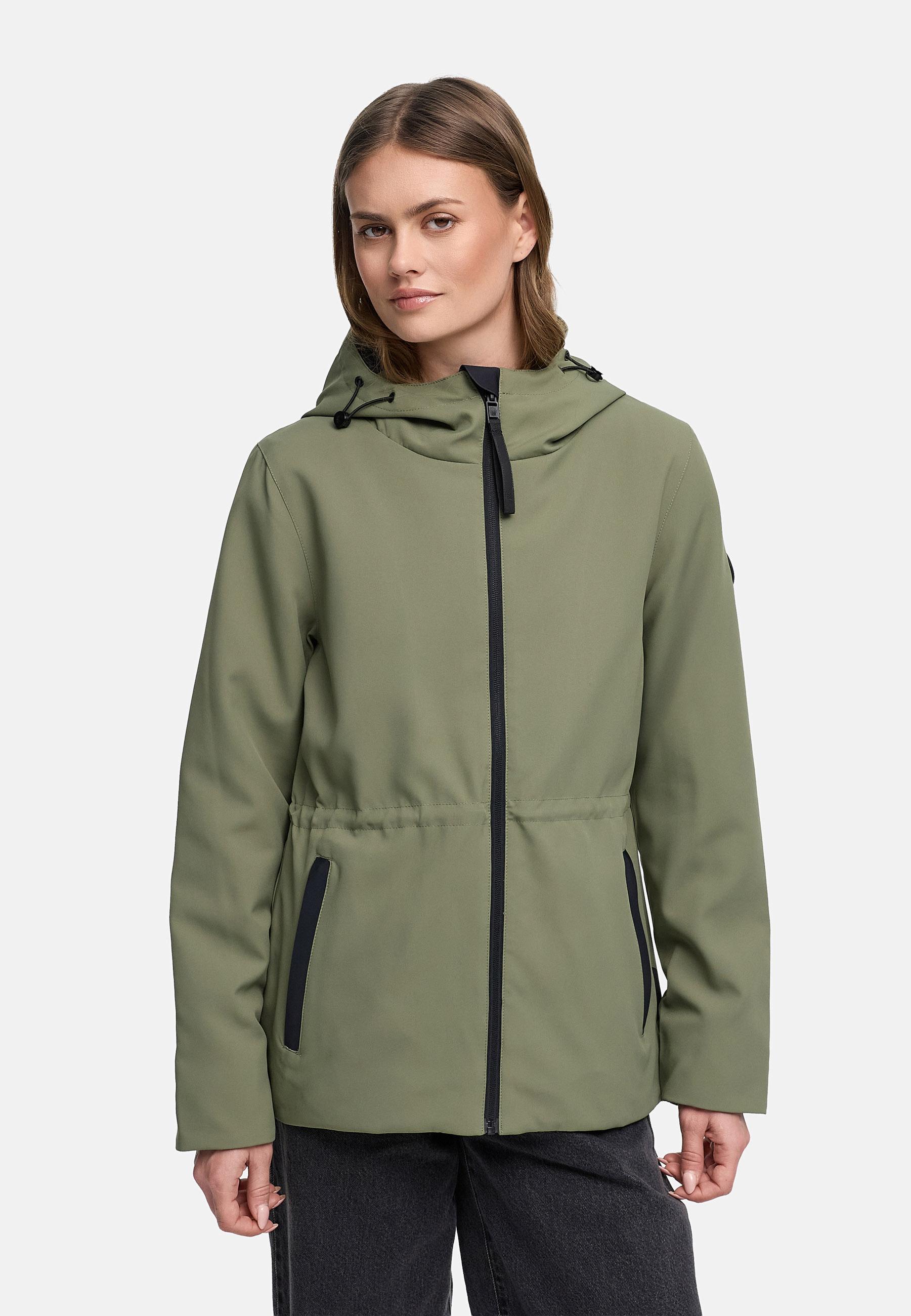 Übergangsjacke mit Kapuze "Katzilein 16" Olive Leaf