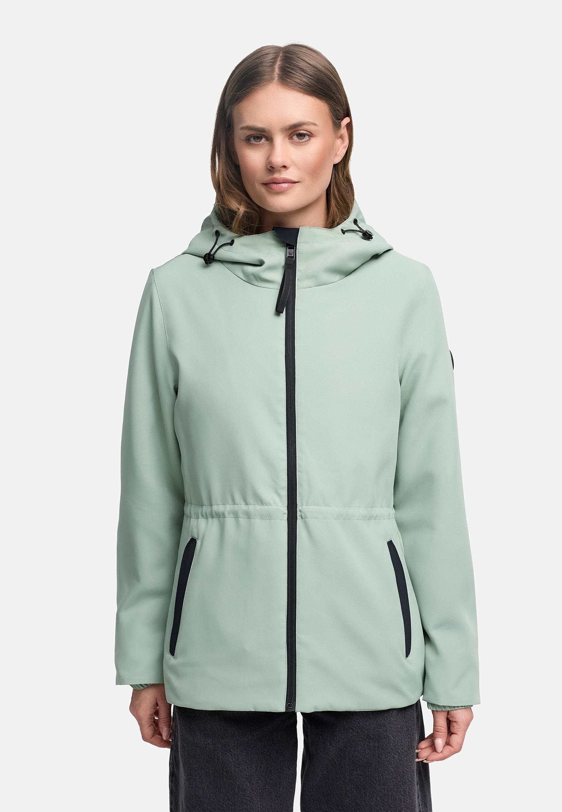 Übergangsjacke mit Kapuze "Katzilein 16" Smokey Mint