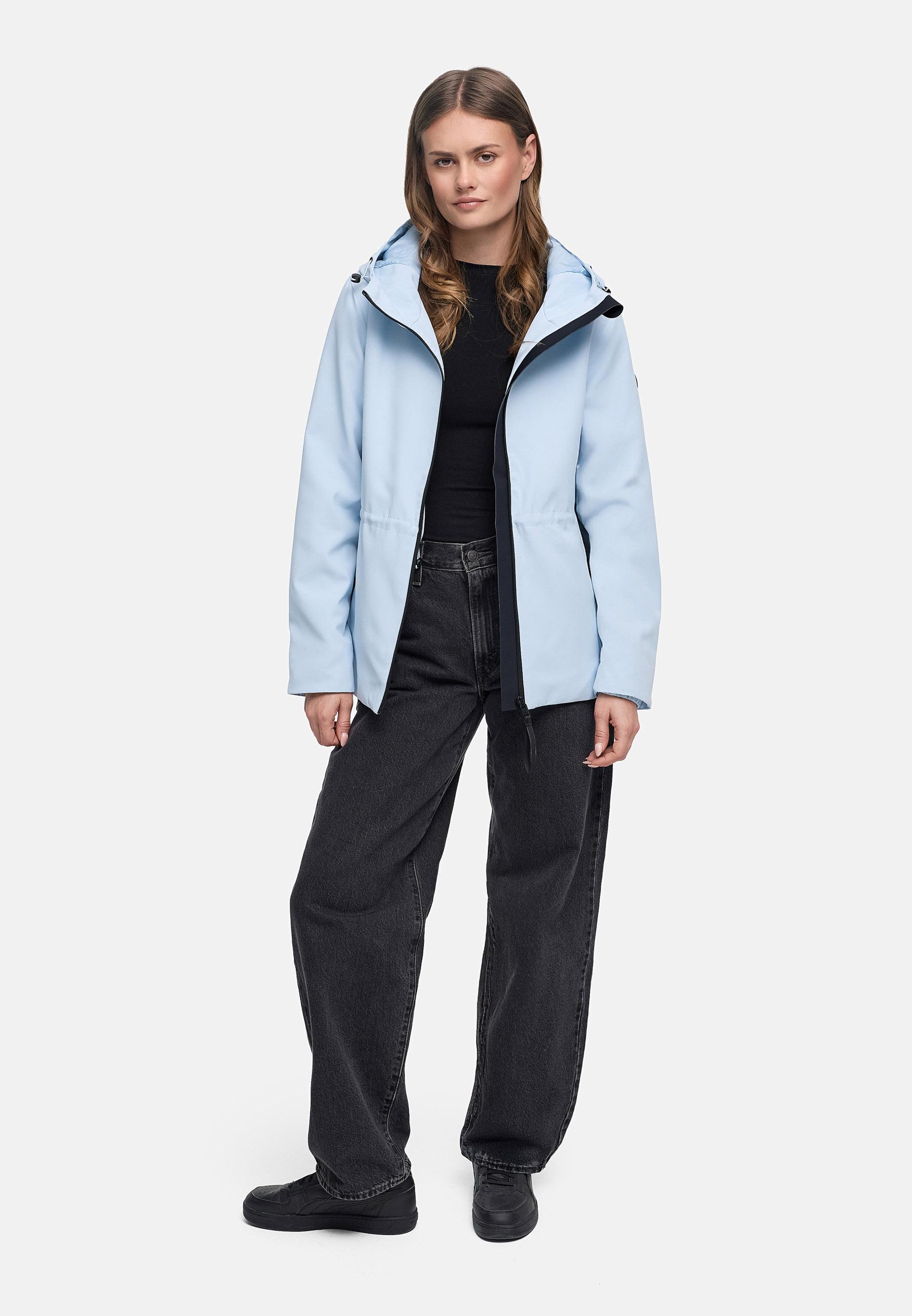 Übergangsjacke mit Kapuze "Katzilein 16" Soft Blue