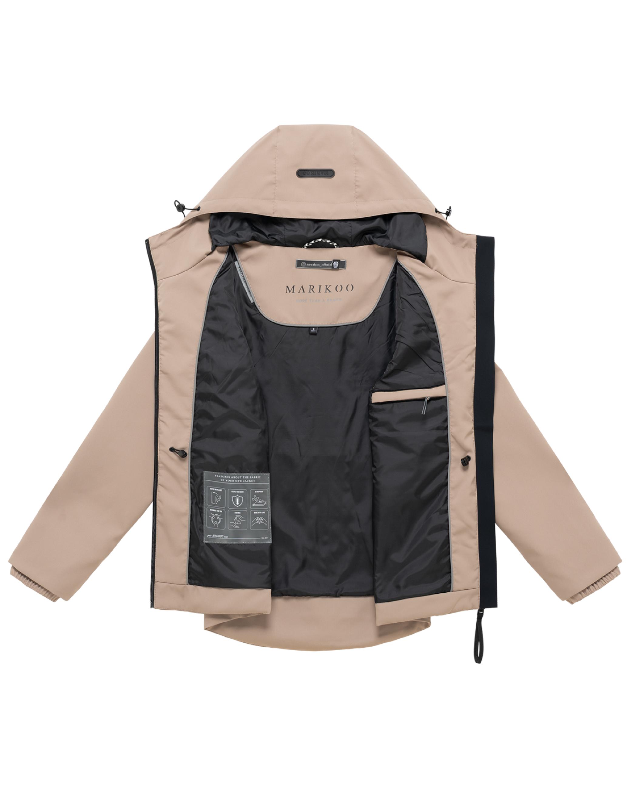 Übergangsjacke mit Kapuze "Katzilein 16" Taupe Grey