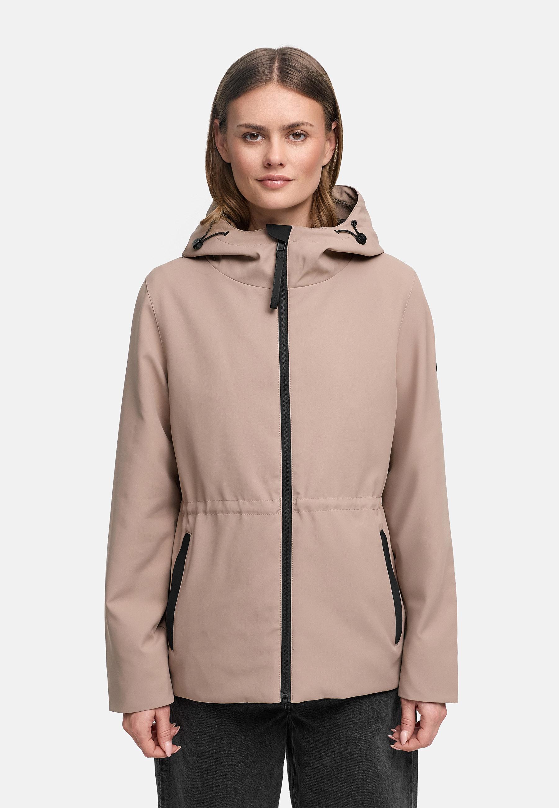 Übergangsjacke mit Kapuze "Katzilein 16" Taupe Grey