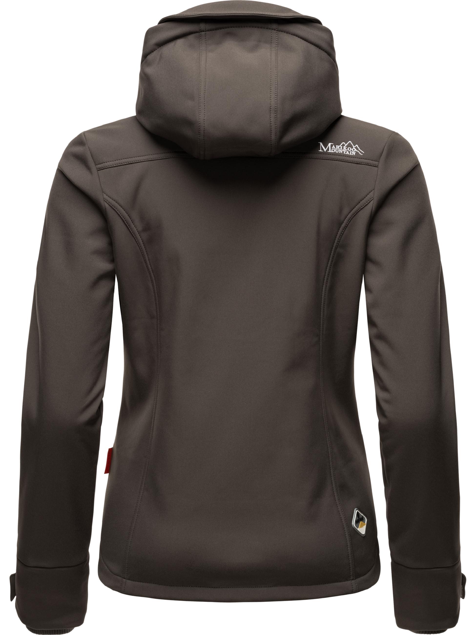 Übergang Softshell-Jacke mit Kapuze "Kleinezicke" Anthracite