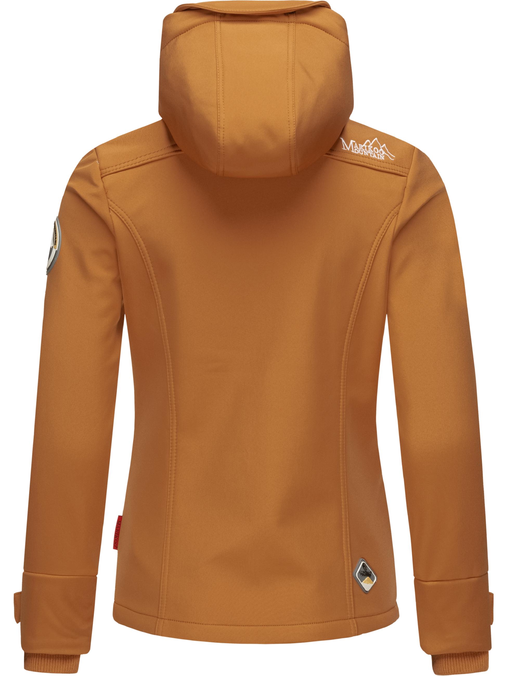 Übergang Softshell-Jacke mit Kapuze "Kleinezicke" Caramel Brown