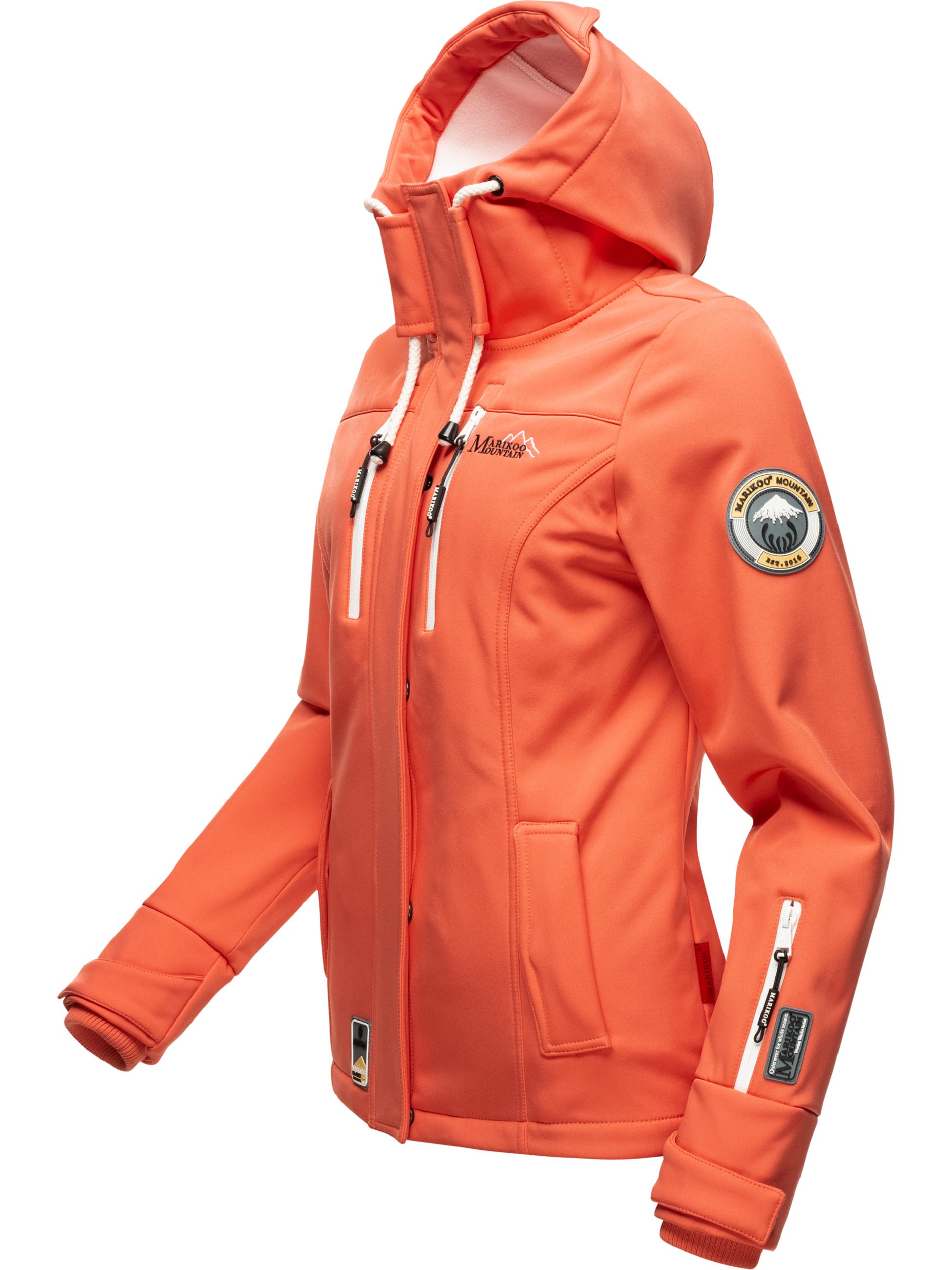 Übergang Softshell-Jacke mit Kapuze "Kleinezicke" Coral