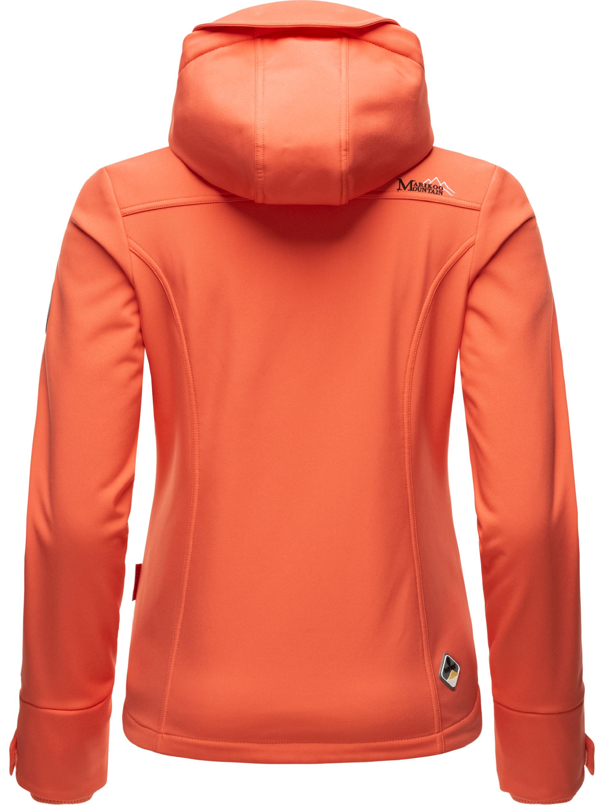 Übergang Softshell-Jacke mit Kapuze "Kleinezicke" Coral