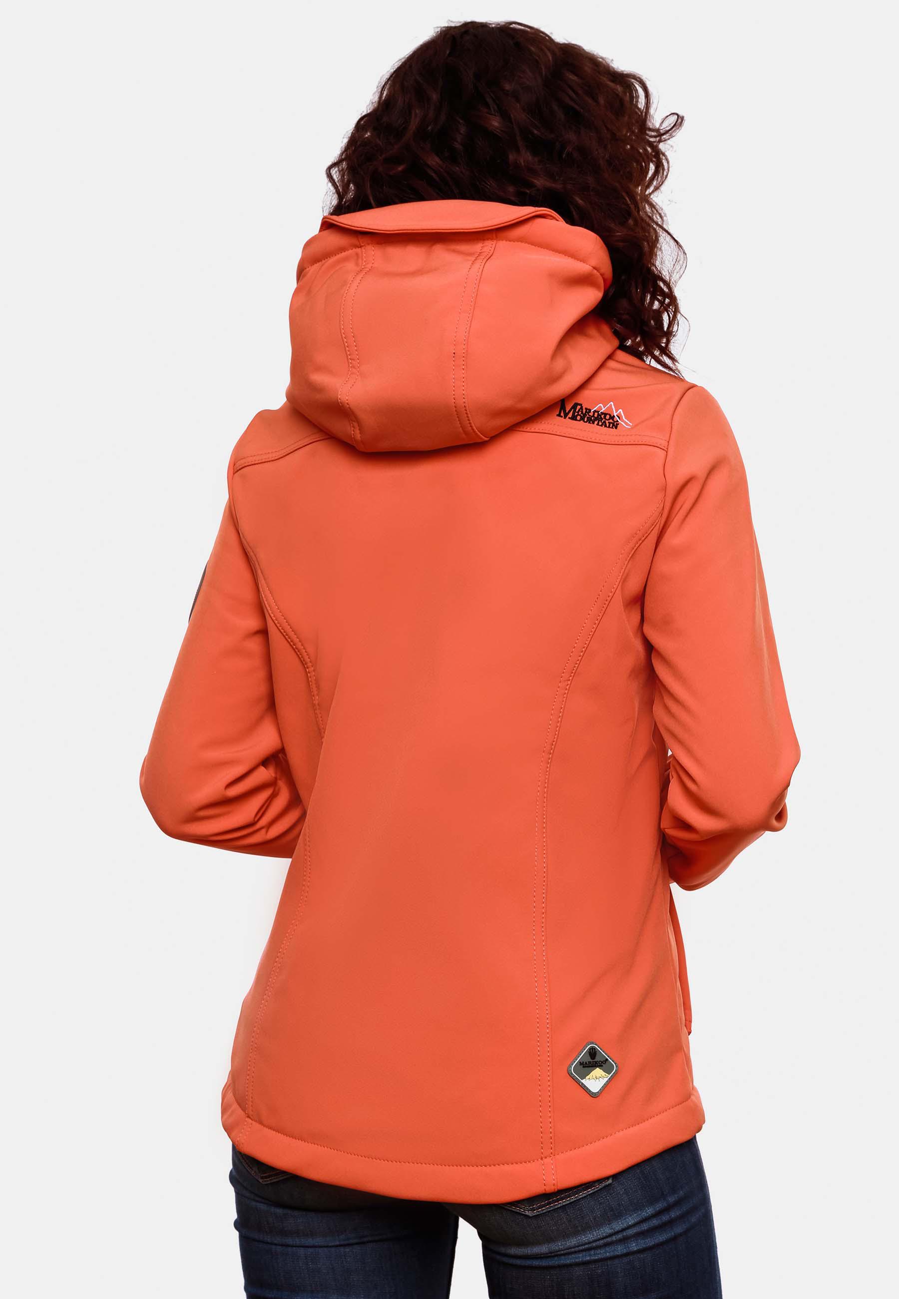 Übergang Softshell-Jacke mit Kapuze "Kleinezicke" Coral