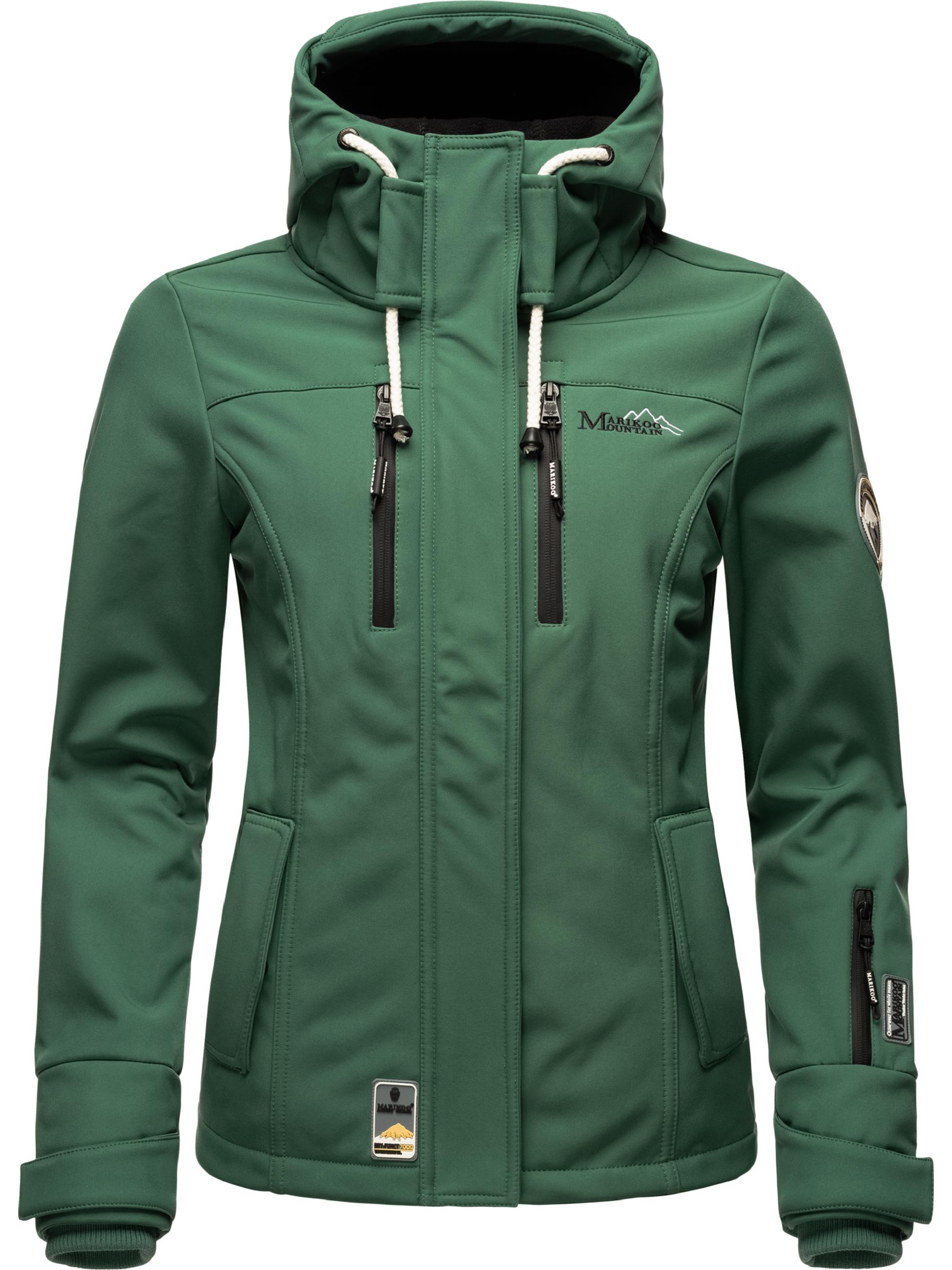 Übergang Softshell-Jacke mit Kapuze "Kleinezicke" Dusty Green