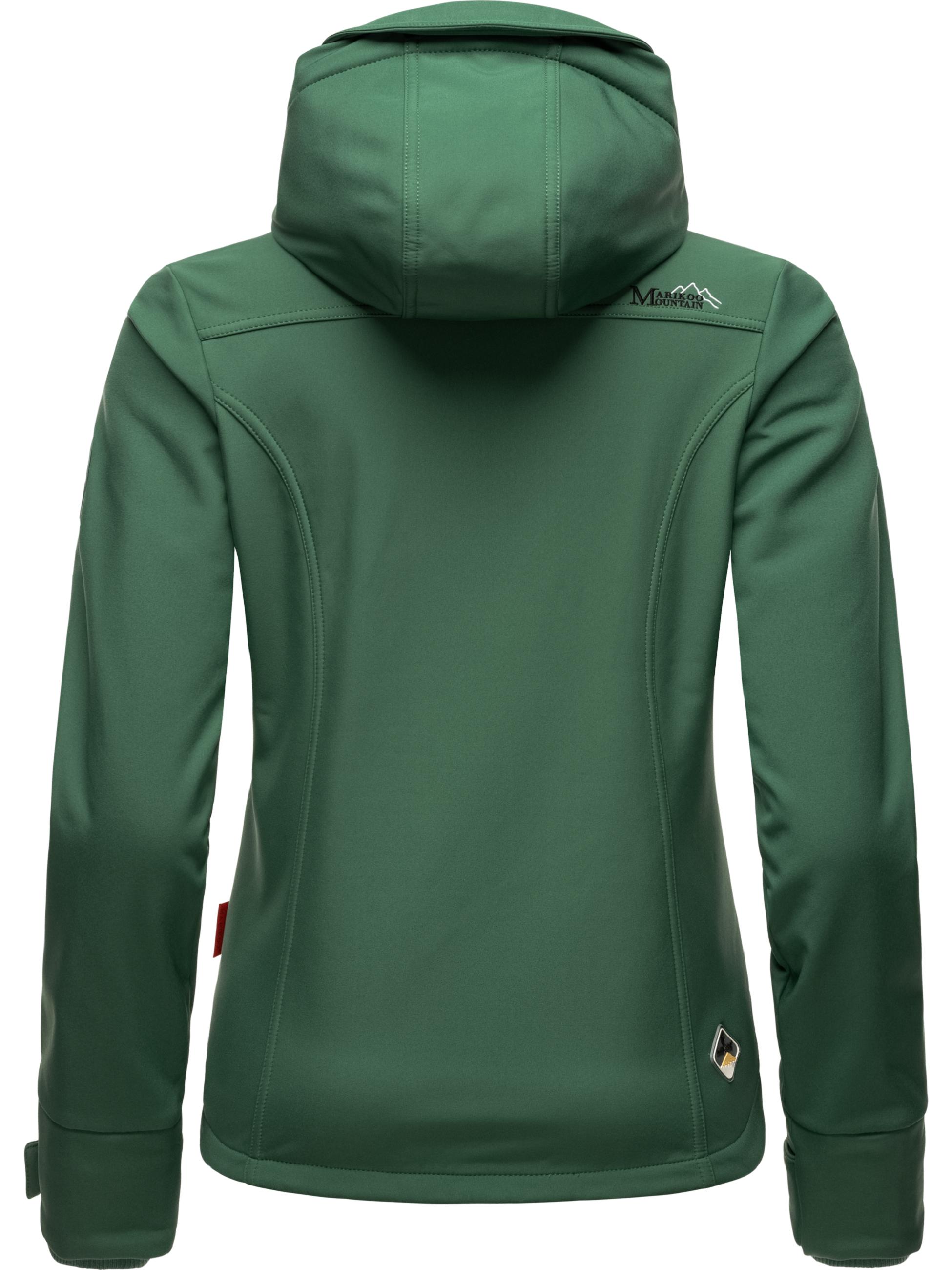 Übergang Softshell-Jacke mit Kapuze "Kleinezicke" Dusty Green