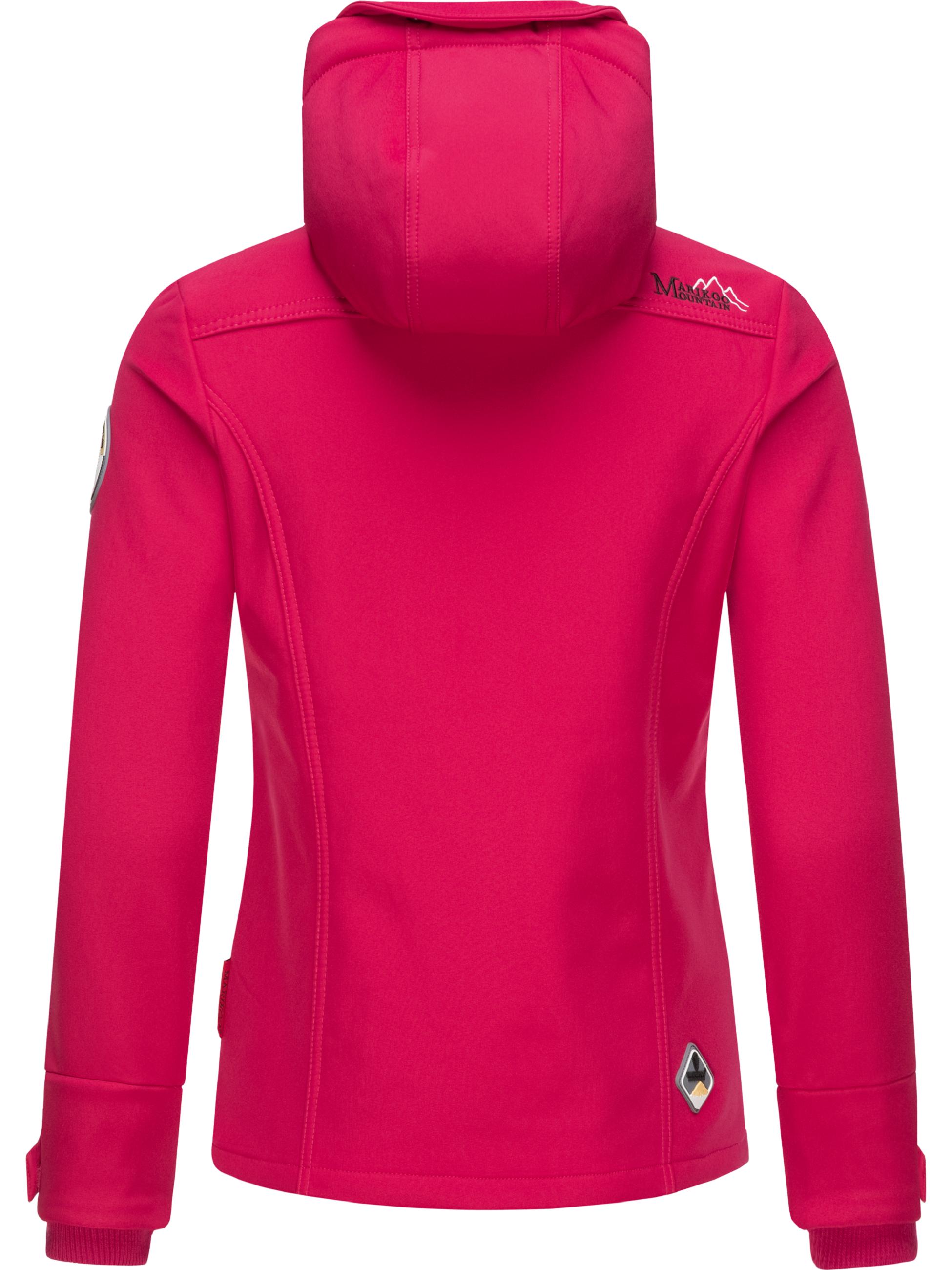 Übergang Softshell-Jacke mit Kapuze "Kleinezicke" Fuchsia