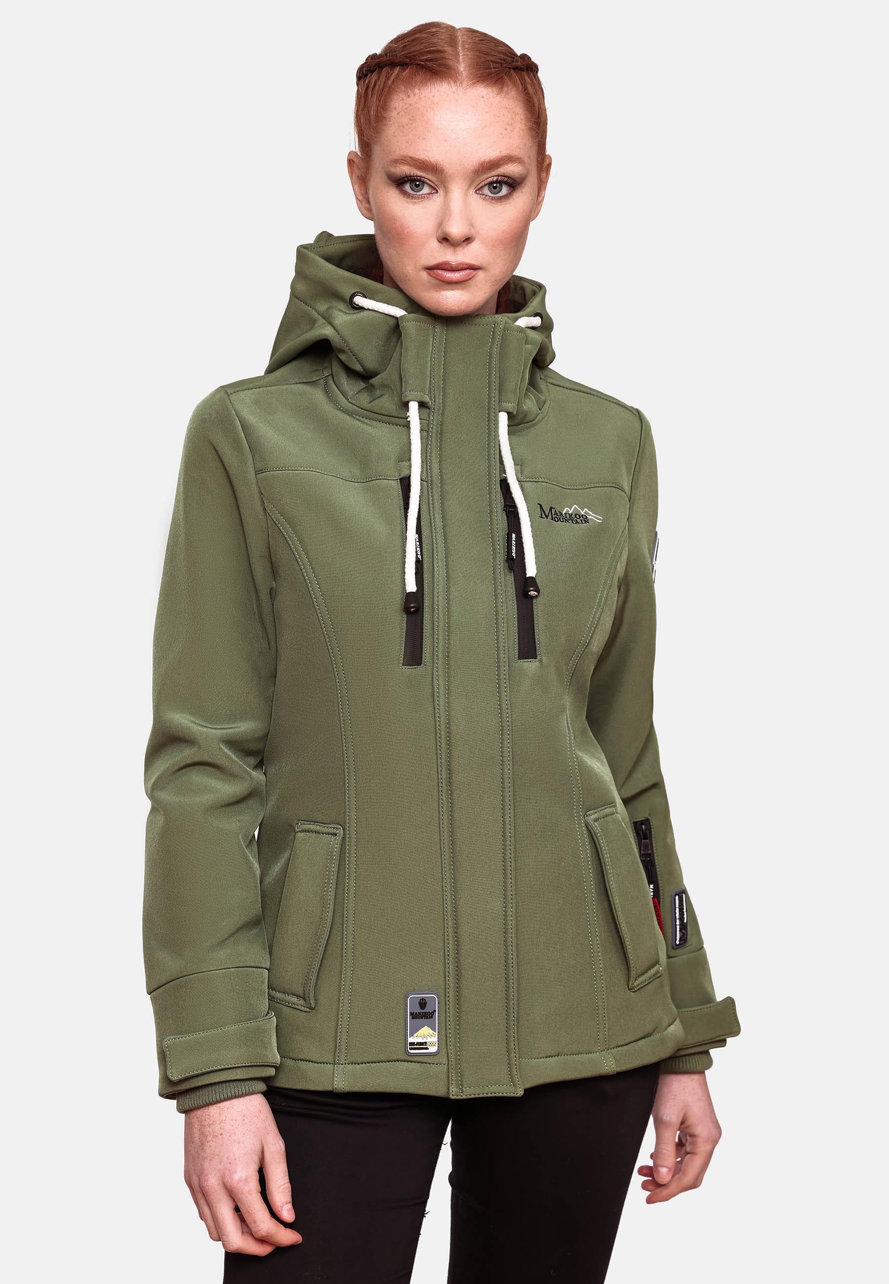 Übergang Softshell-Jacke mit Kapuze "Kleinezicke" Green