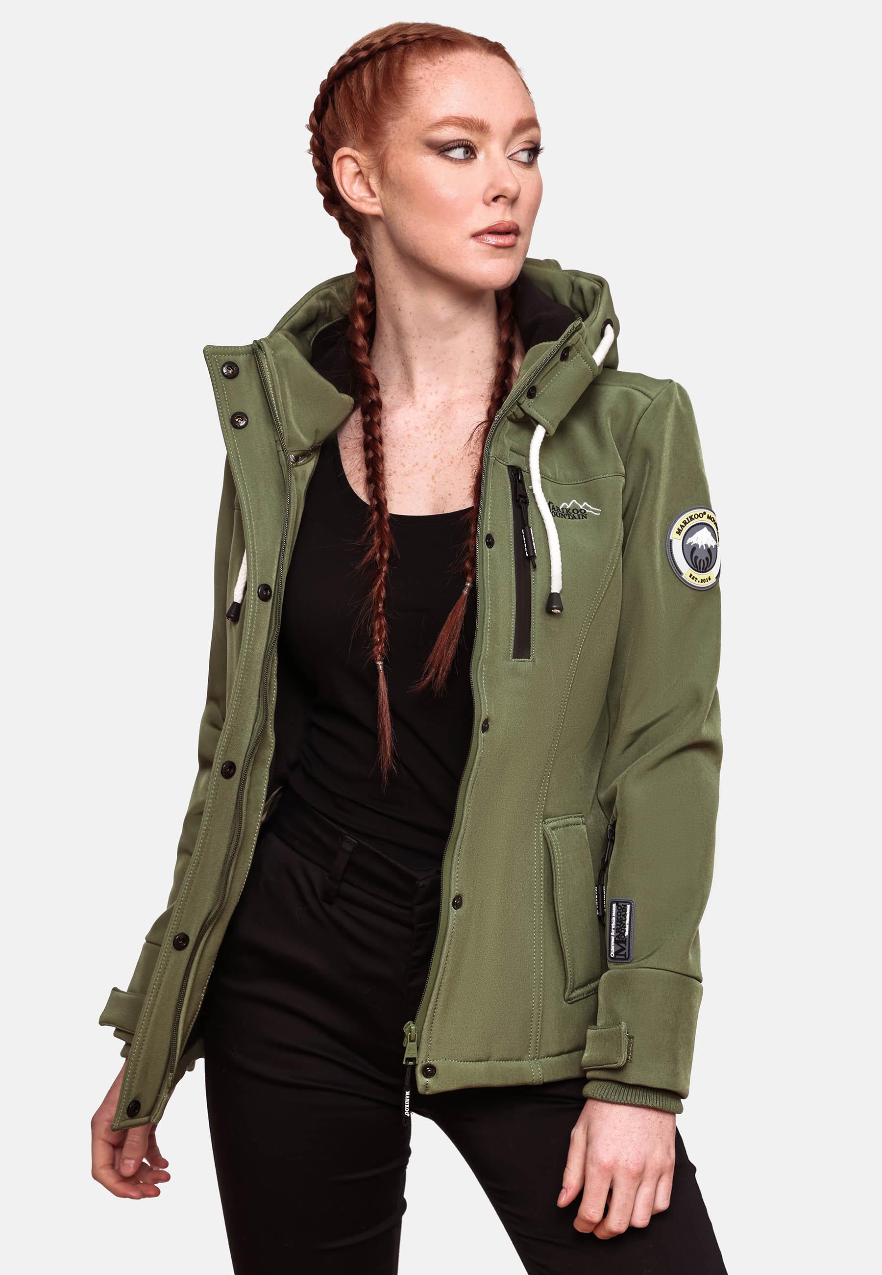 Übergang Softshell-Jacke mit Kapuze "Kleinezicke" Green