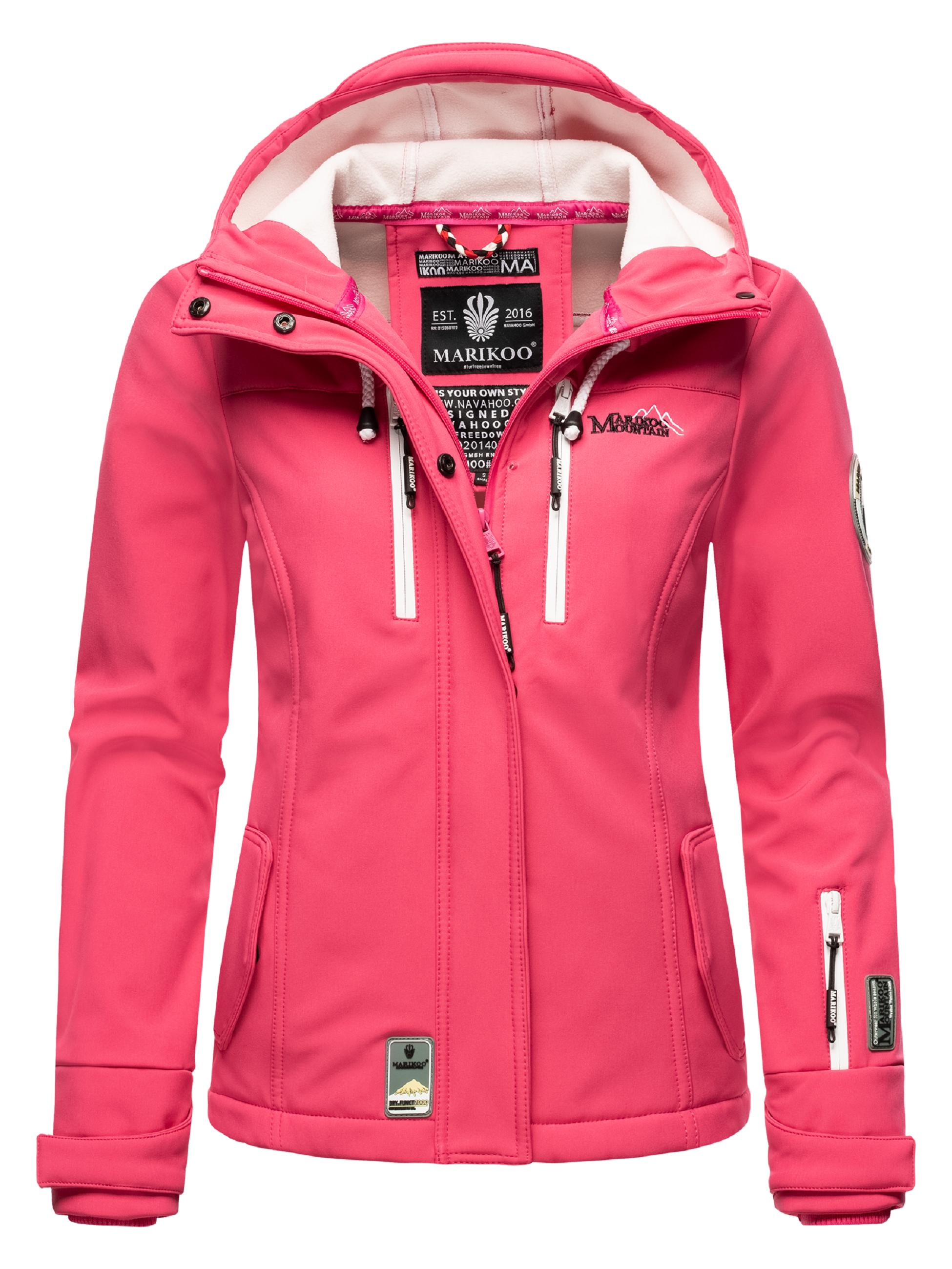 Übergang Softshell-Jacke mit Kapuze "Kleinezicke" Pink