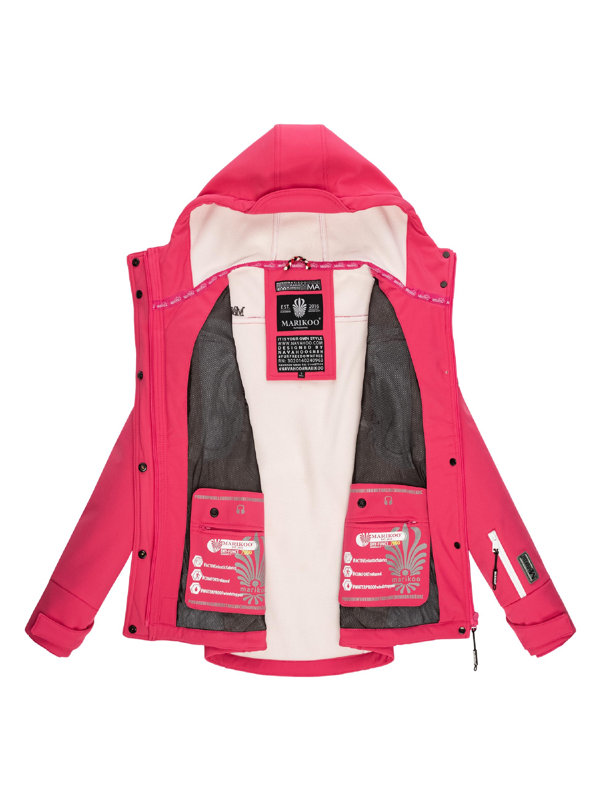 Übergang Softshell-Jacke mit Kapuze "Kleinezicke" Pink