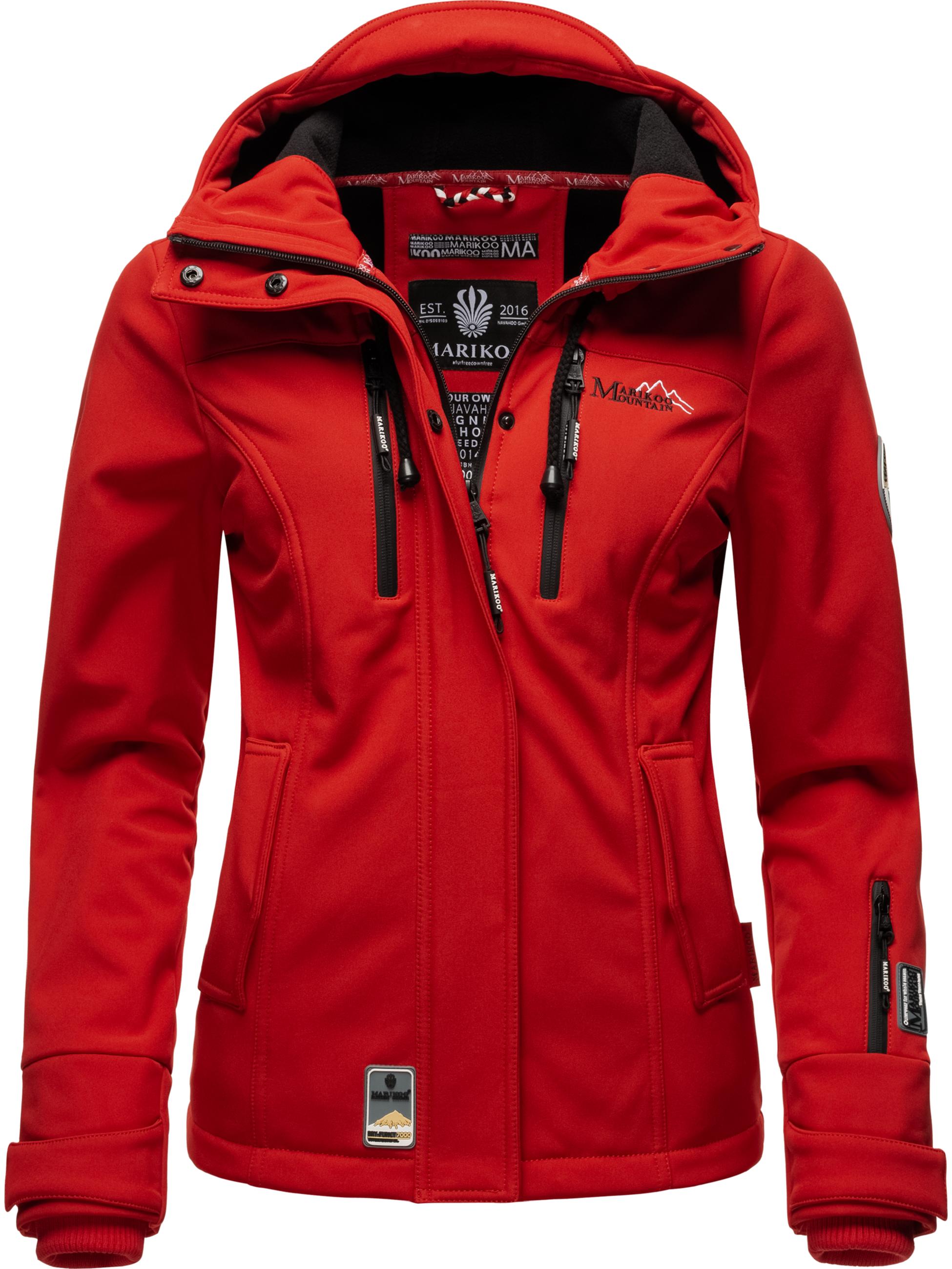 Übergang Softshell-Jacke mit Kapuze "Kleinezicke" Red