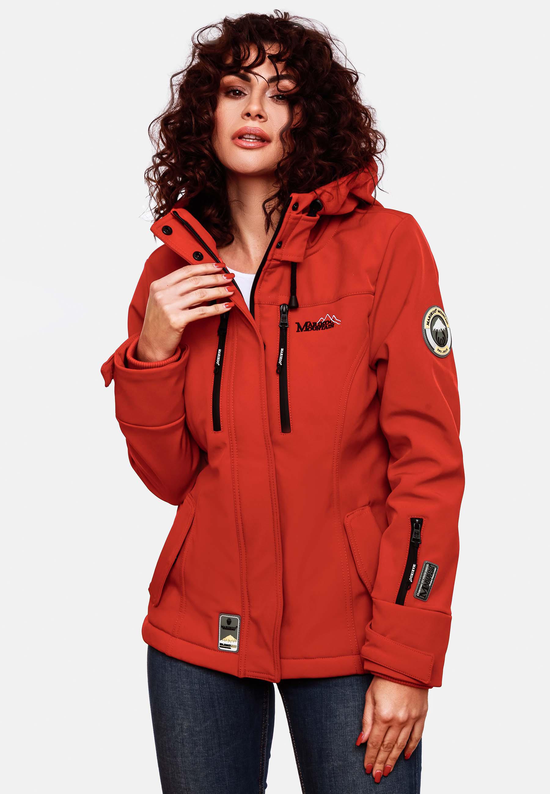 Übergang Softshell-Jacke mit Kapuze "Kleinezicke" Red