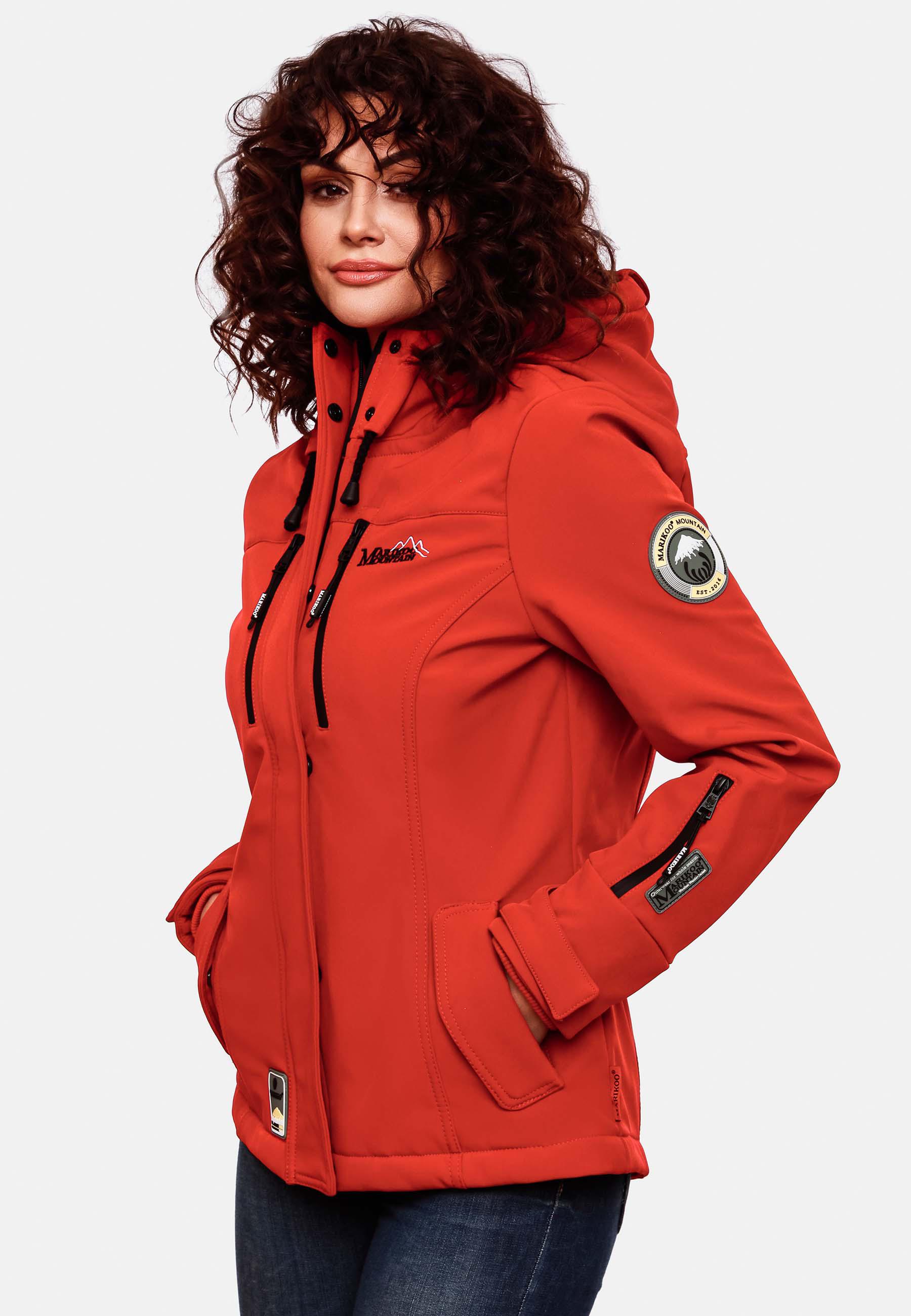 Übergang Softshell-Jacke mit Kapuze "Kleinezicke" Red