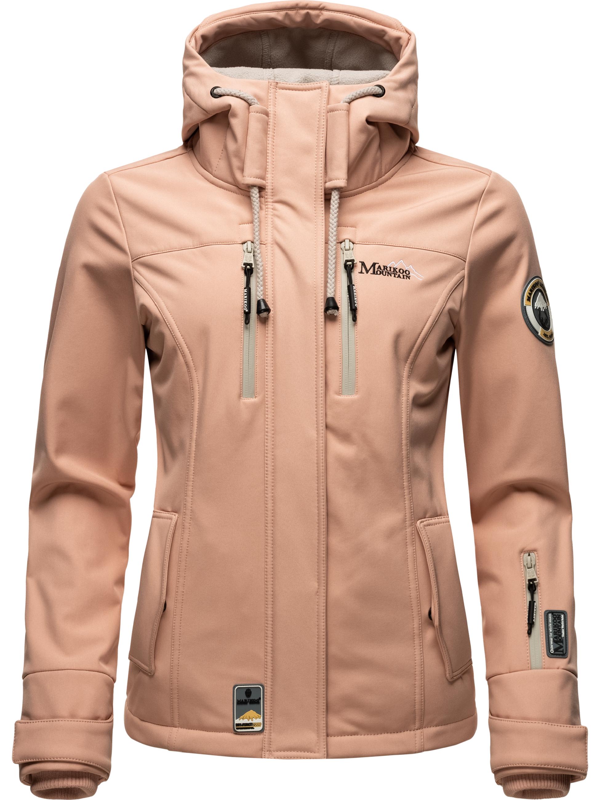 Übergang Softshell-Jacke mit Kapuze "Kleinezicke" Rose