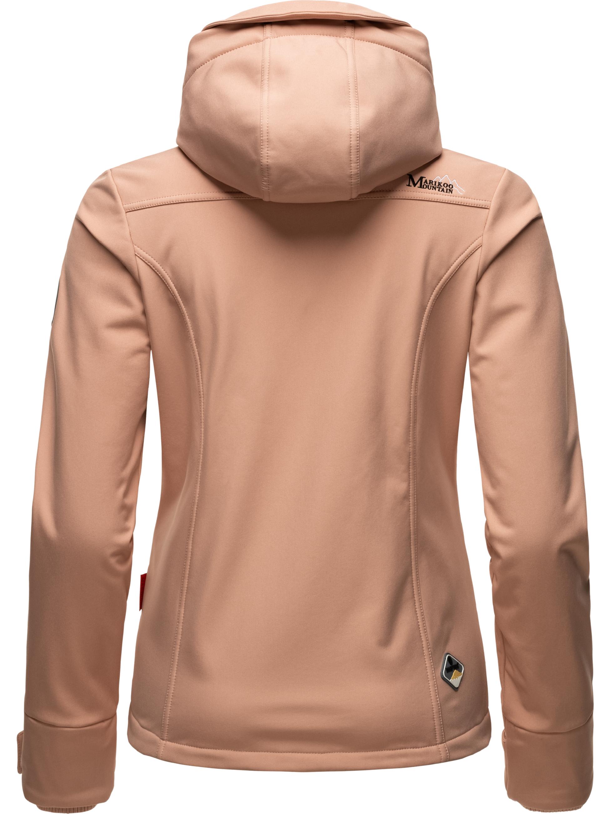 Übergang Softshell-Jacke mit Kapuze "Kleinezicke" Rose