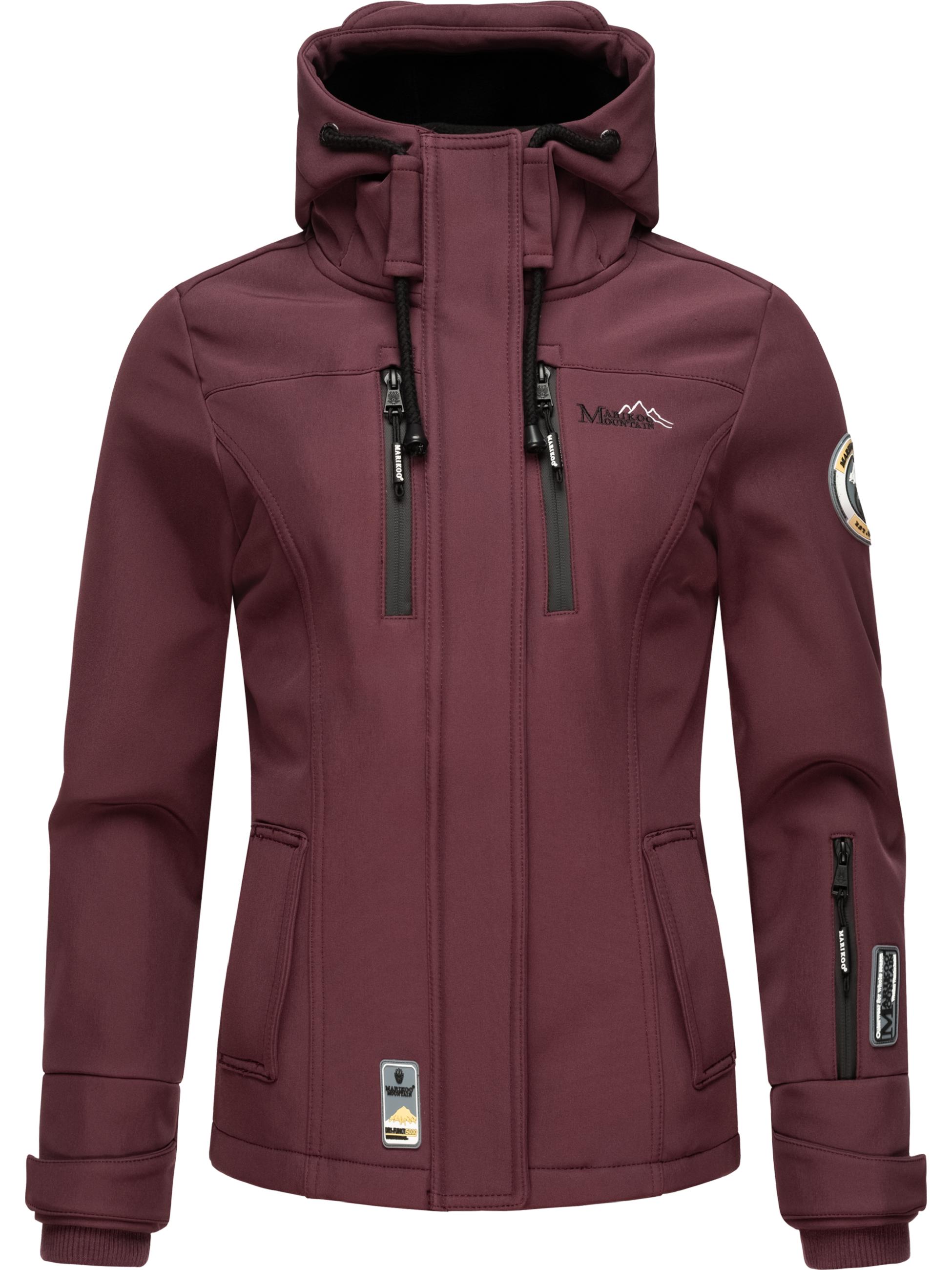 Übergang Softshell-Jacke mit Kapuze "Kleinezicke" Wine