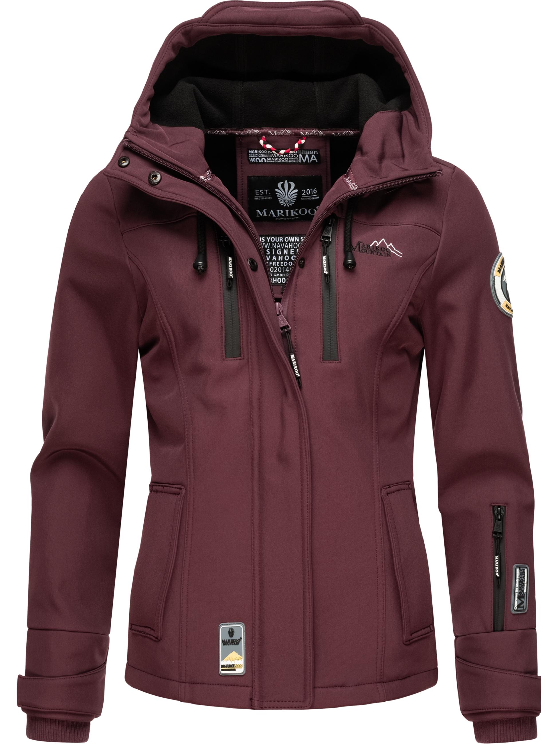 Übergang Softshell-Jacke mit Kapuze "Kleinezicke" Wine