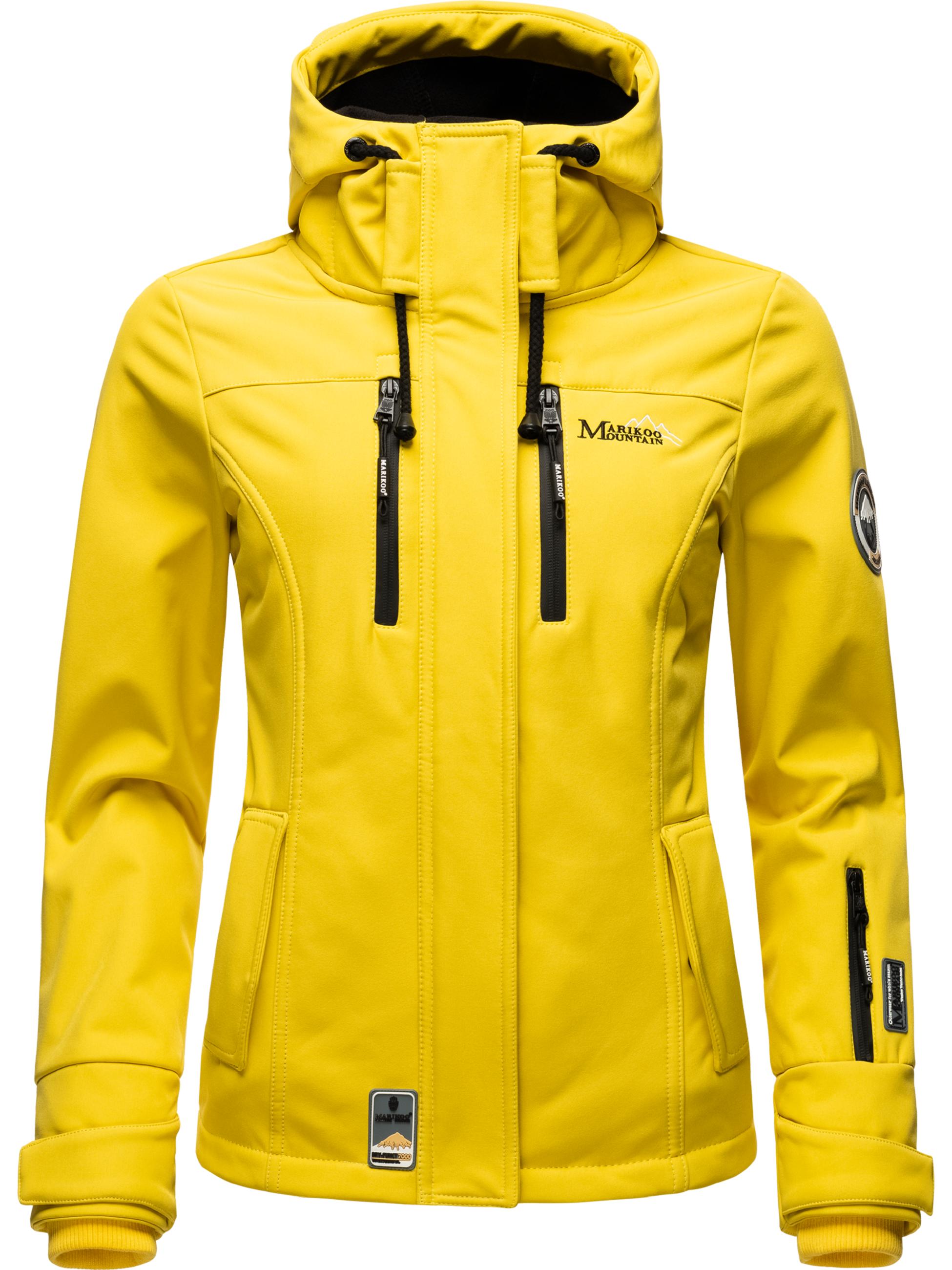 Übergang Softshell-Jacke mit Kapuze "Kleinezicke" Yellow