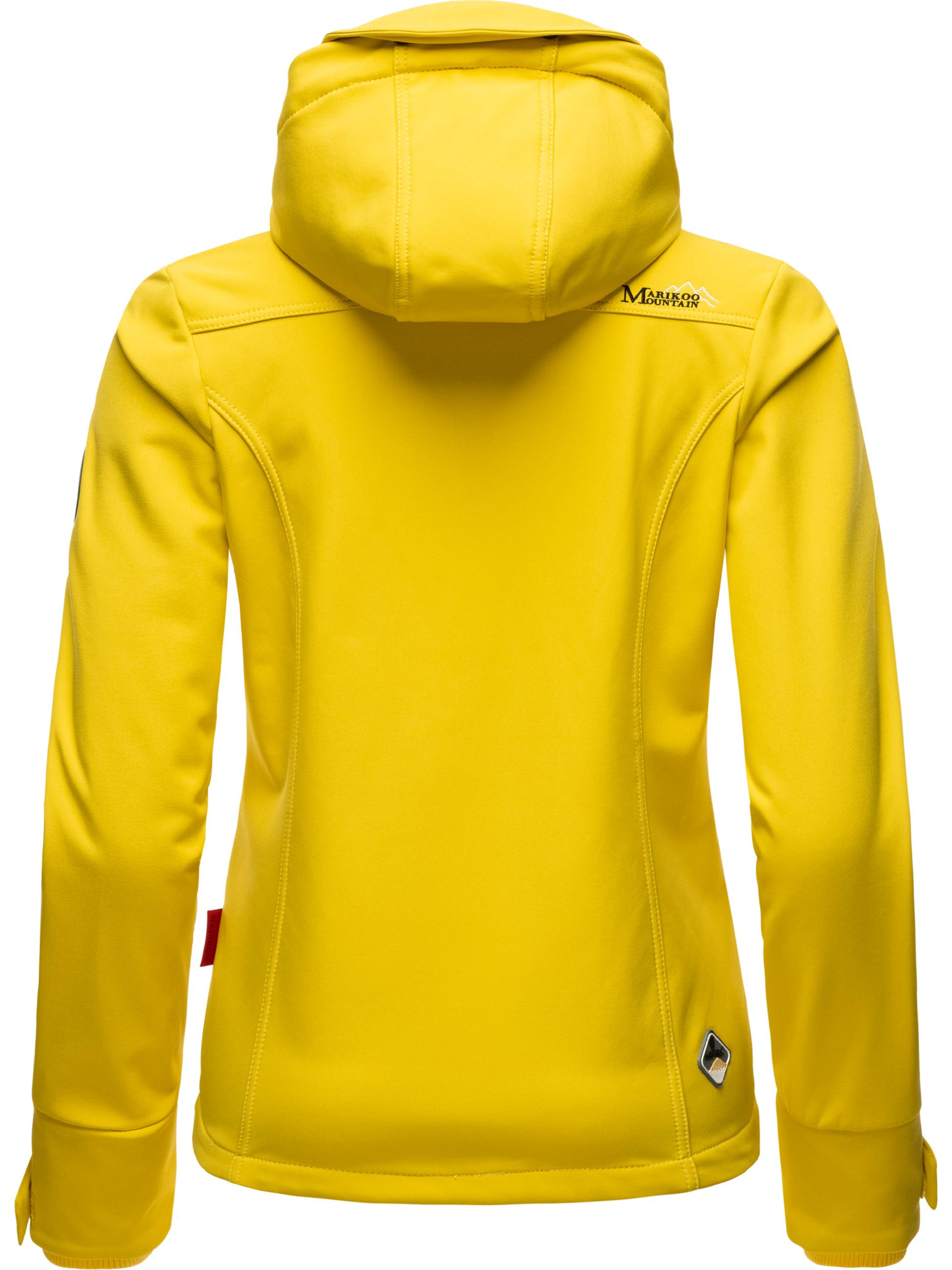 Übergang Softshell-Jacke mit Kapuze "Kleinezicke" Yellow