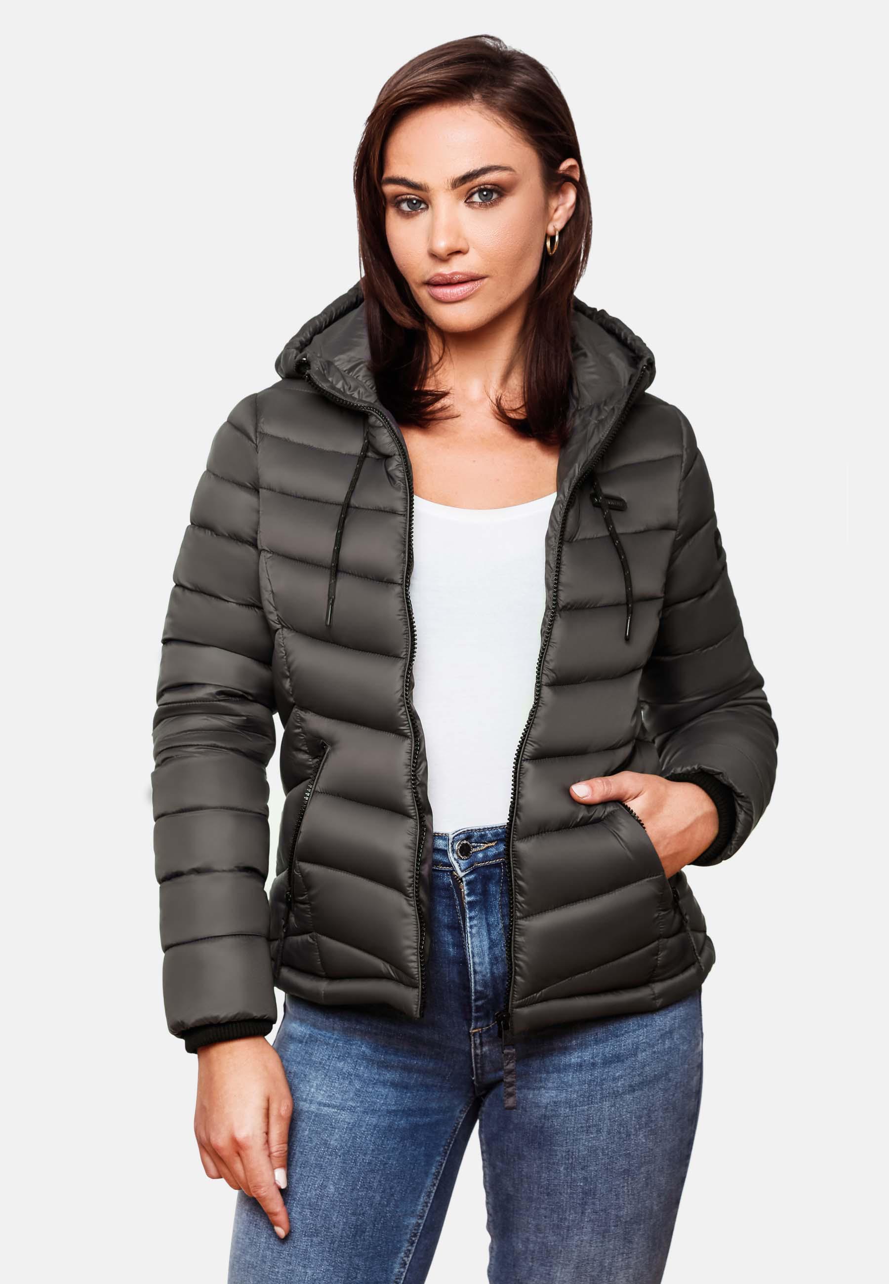 Leichte Steppjacke mit Kapuze "Kuala" Anthracite2