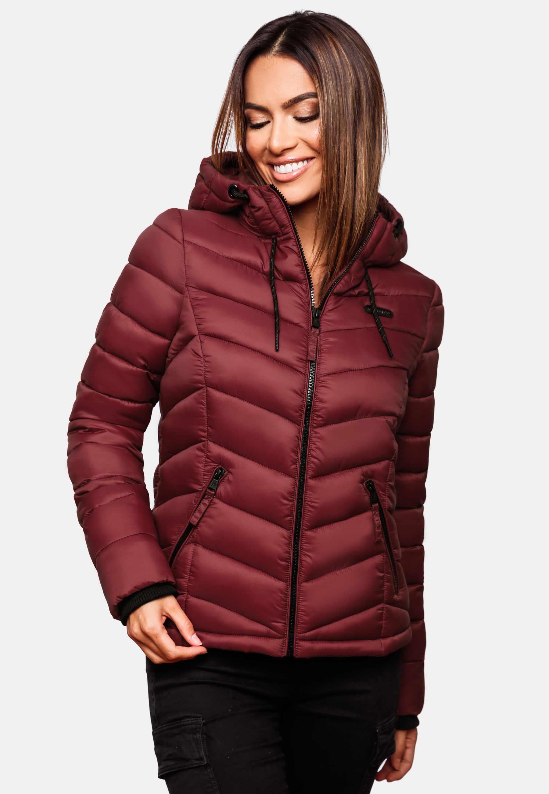 Leichte Steppjacke mit Kapuze "Kuala" Bordeaux2