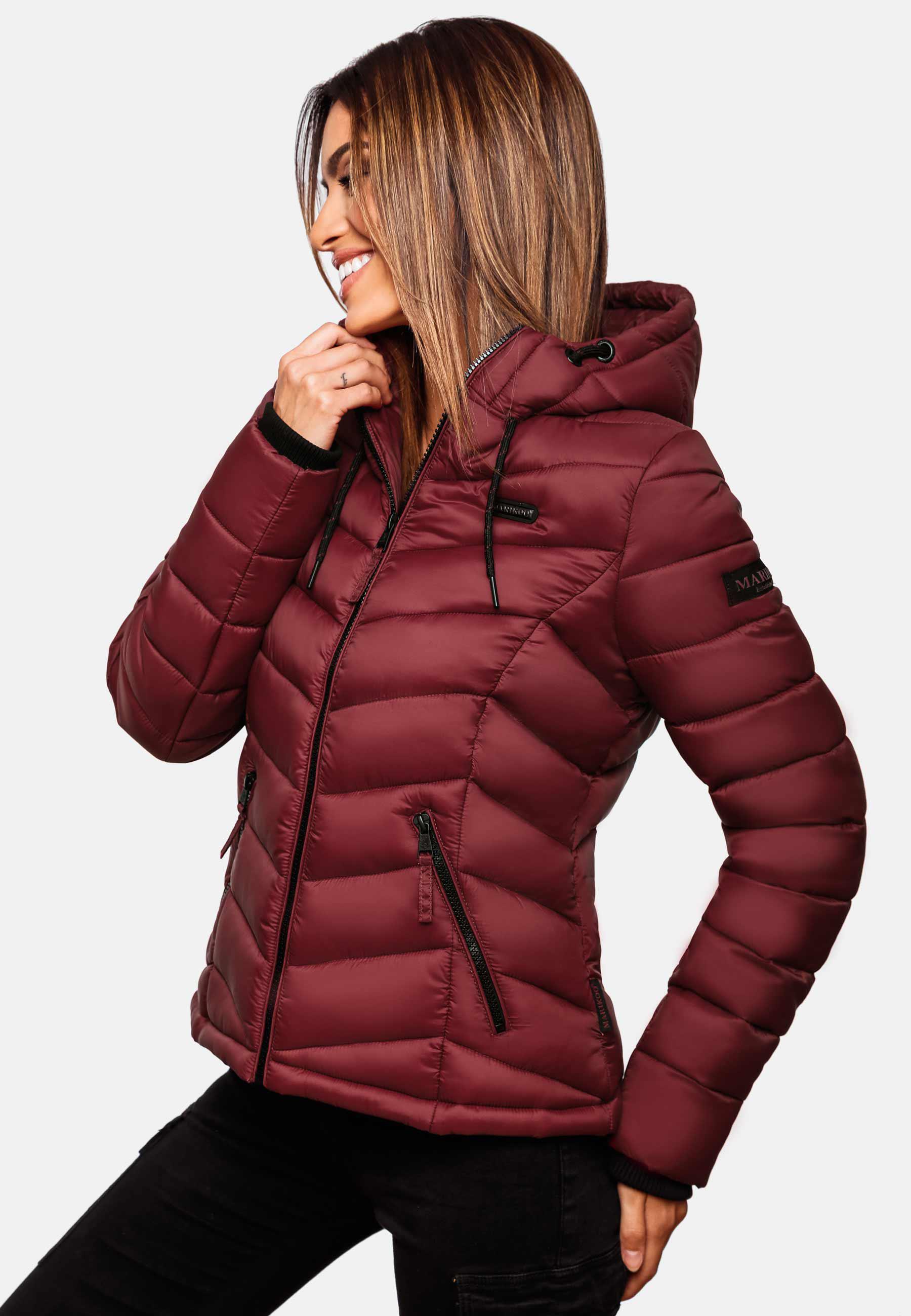 Leichte Steppjacke mit Kapuze "Kuala" Bordeaux2