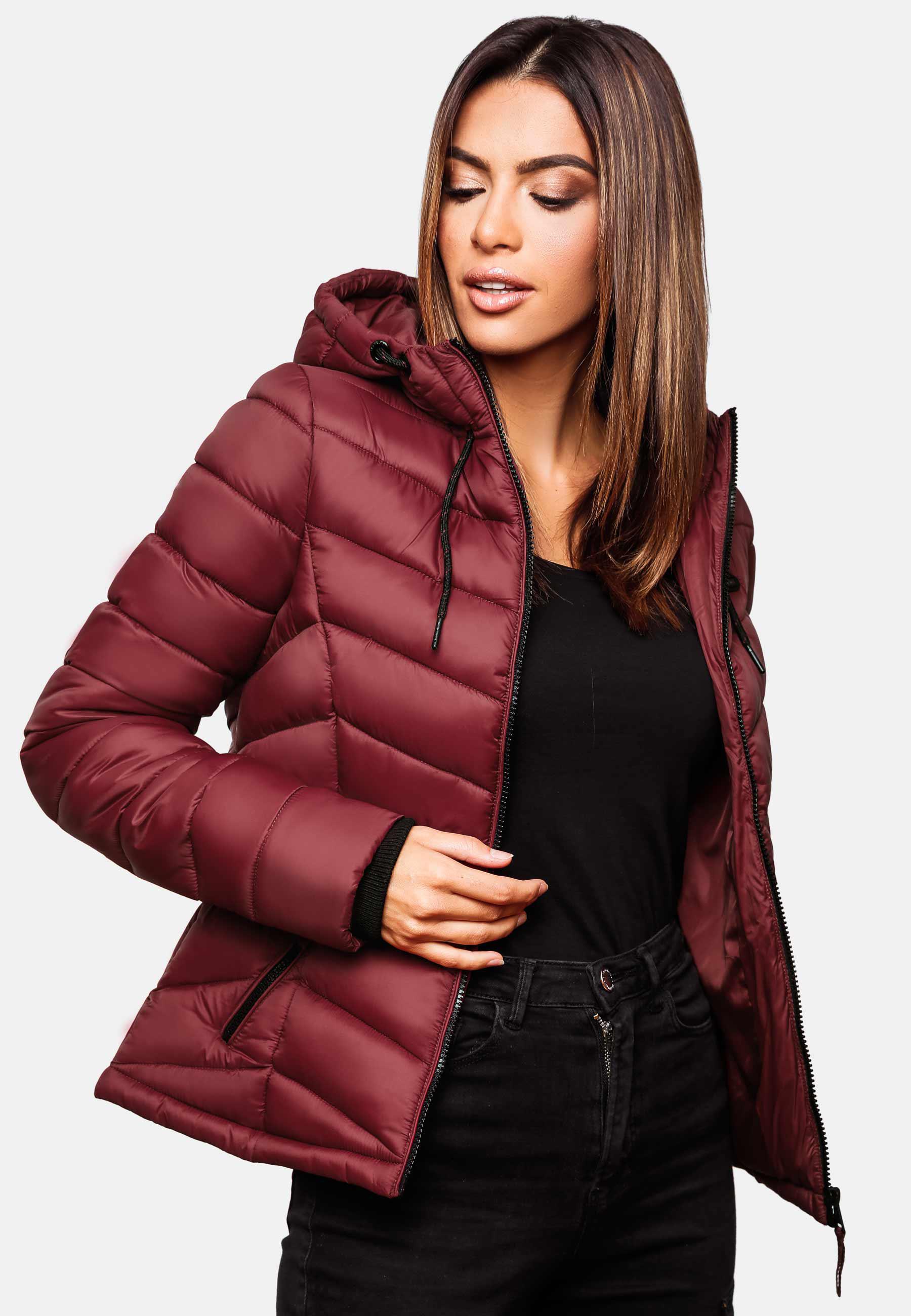 Leichte Steppjacke mit Kapuze "Kuala" Bordeaux2