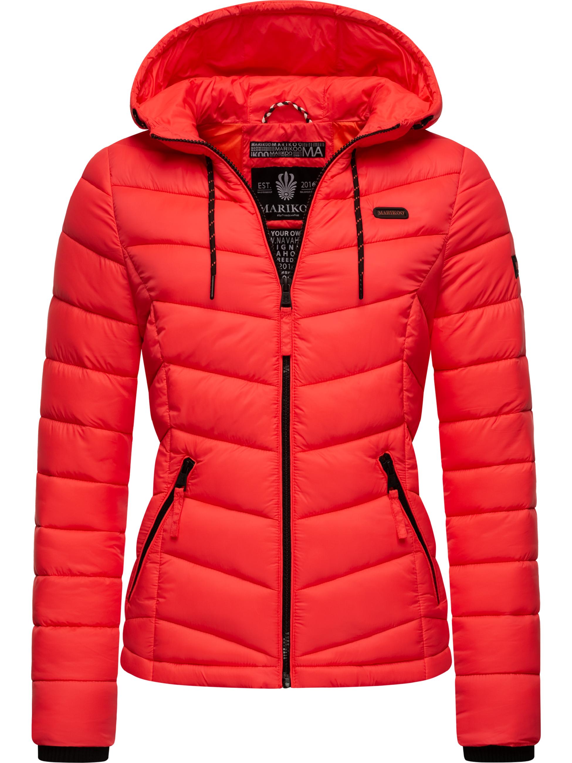 Leichte Steppjacke mit Kapuze "Kuala" Neon Coral2