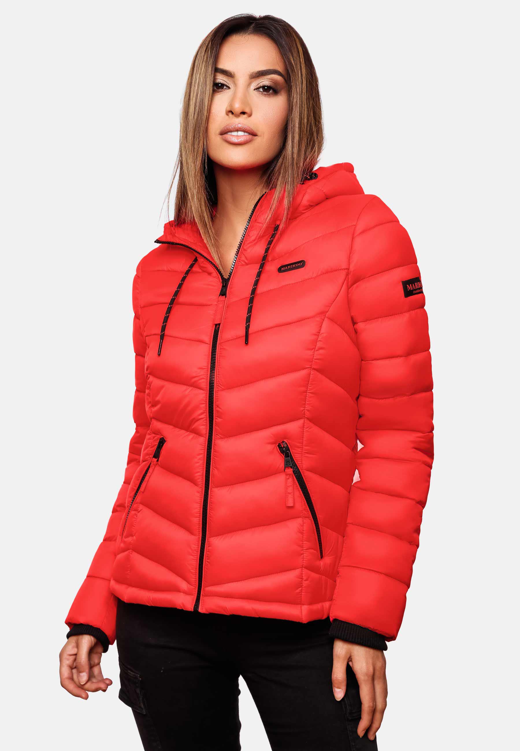 Leichte Steppjacke mit Kapuze "Kuala" Neon Coral2