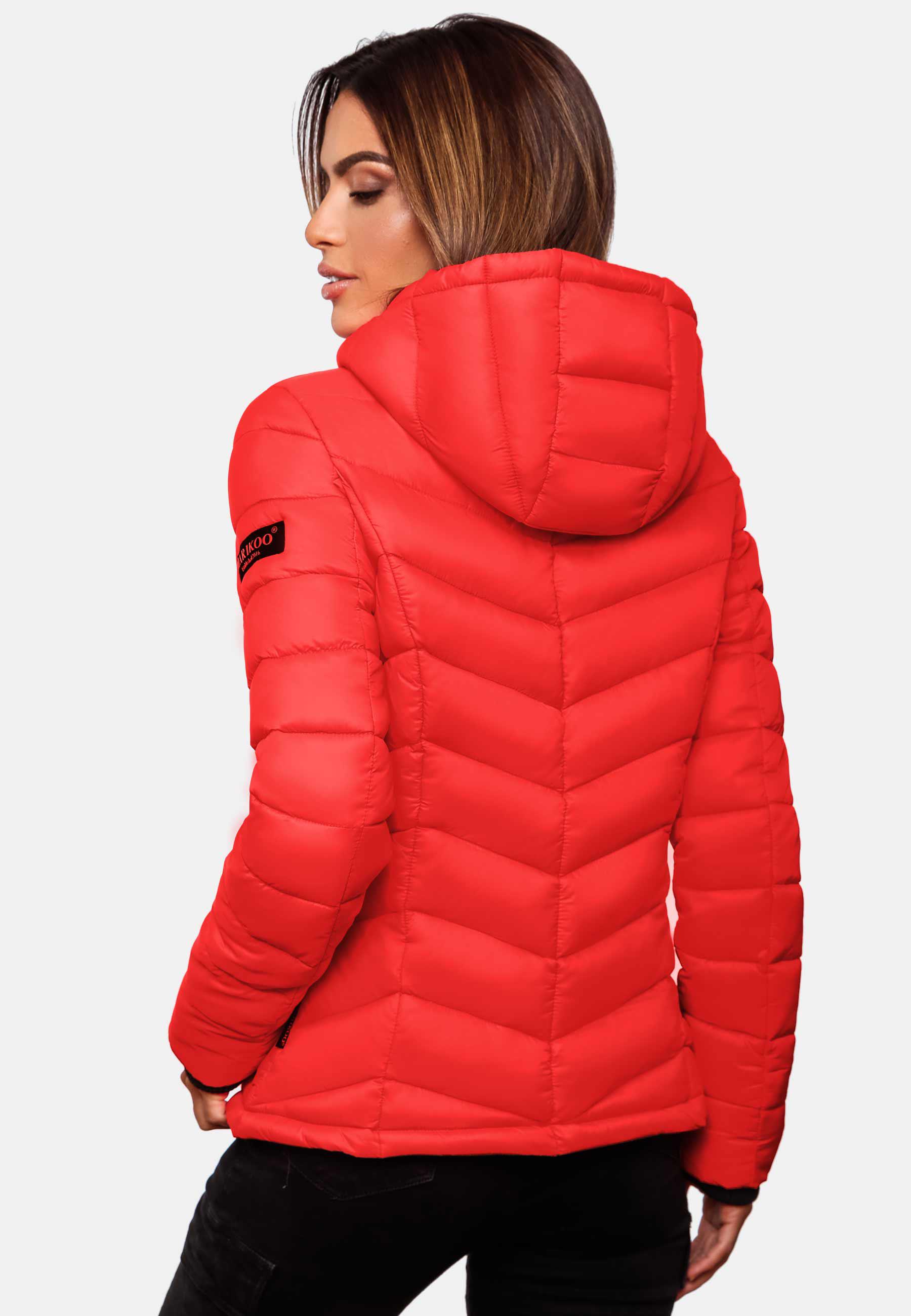 Leichte Steppjacke mit Kapuze "Kuala" Neon Coral2