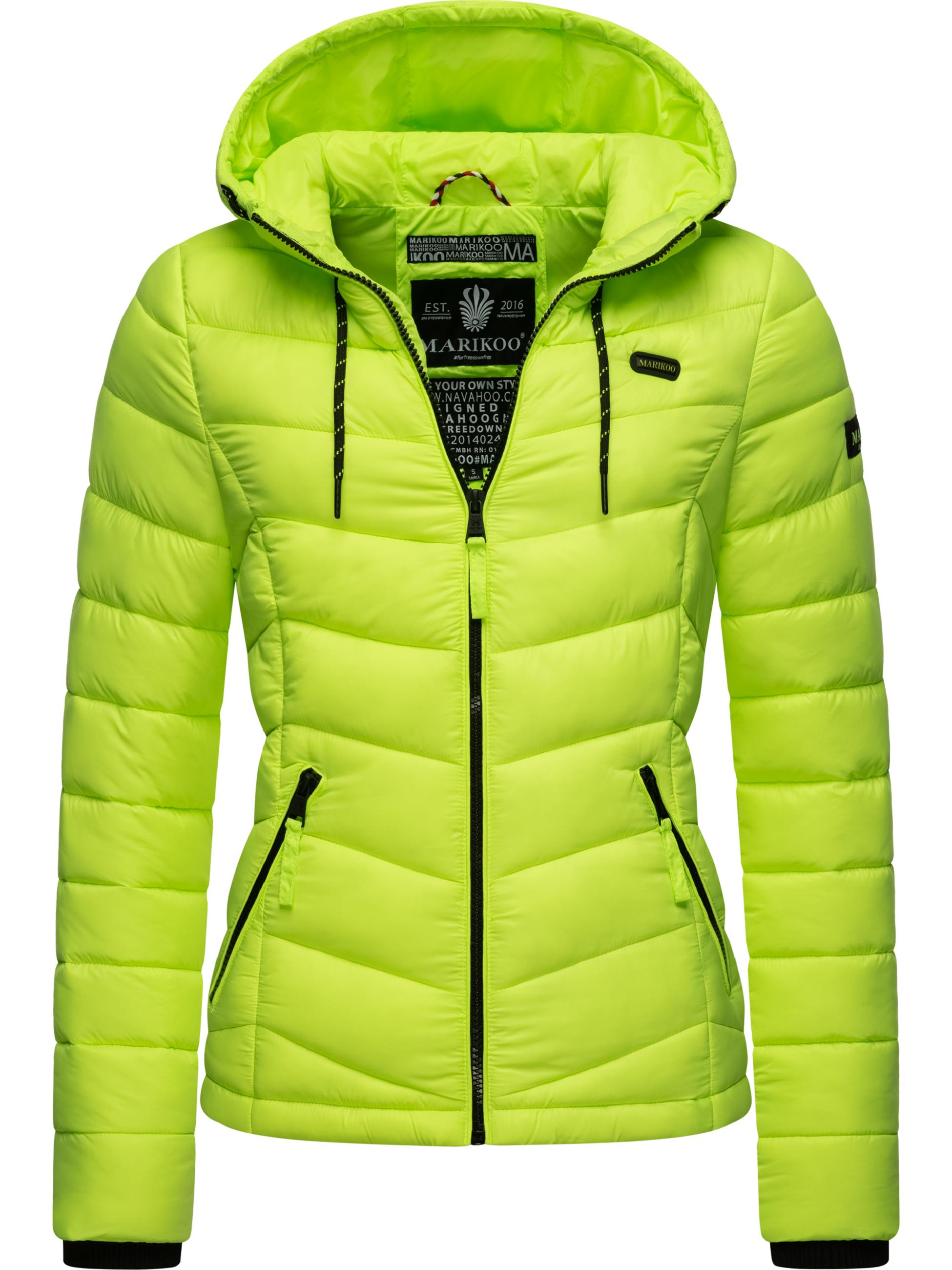 Leichte Steppjacke mit Kapuze "Kuala" Neon Green2