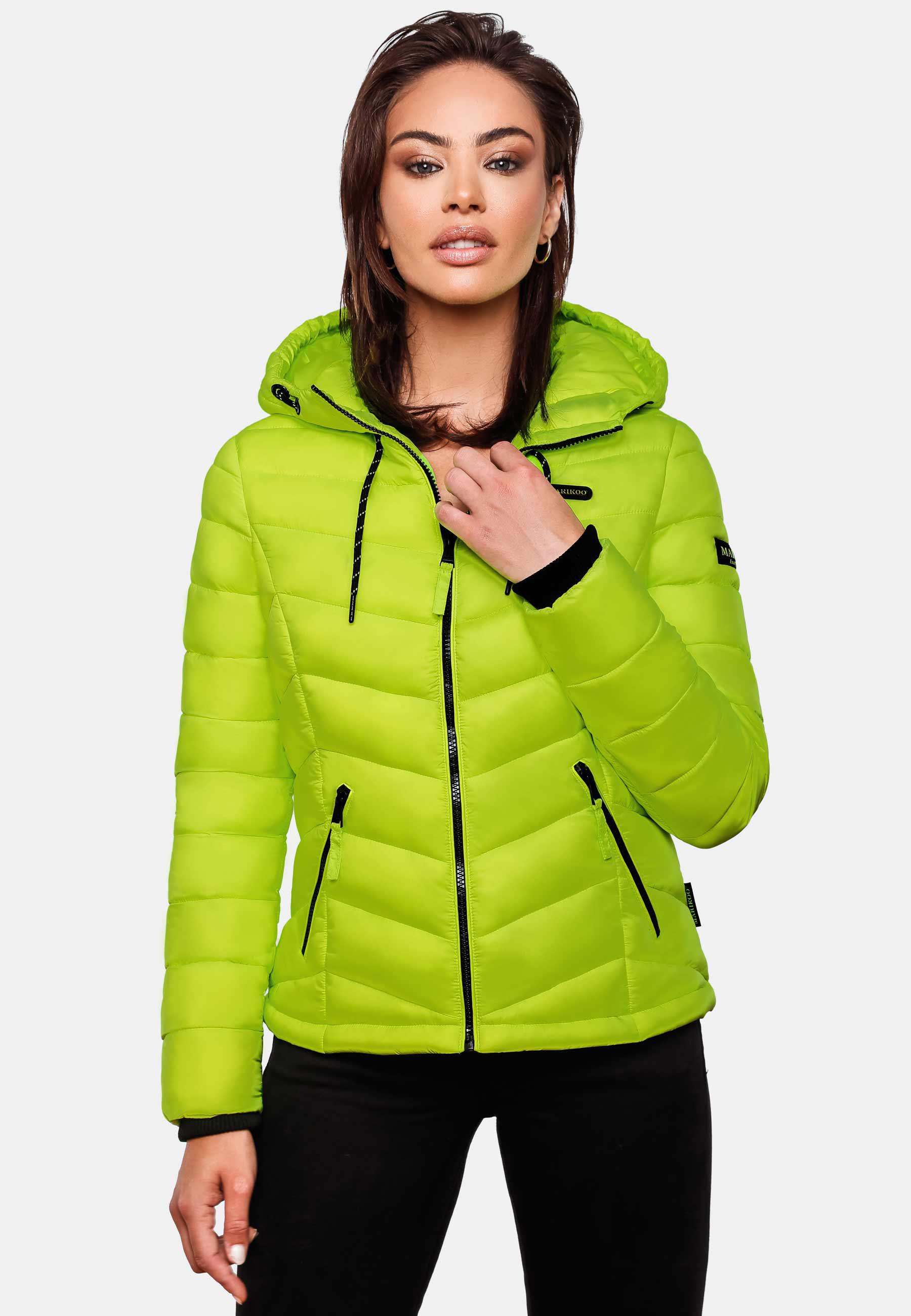 Leichte Steppjacke mit Kapuze "Kuala" Neon Green2