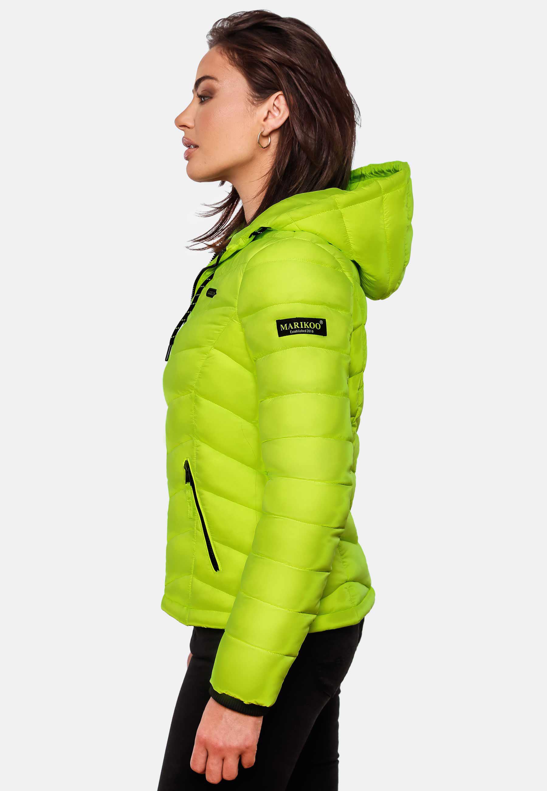 Leichte Steppjacke mit Kapuze "Kuala" Neon Green2