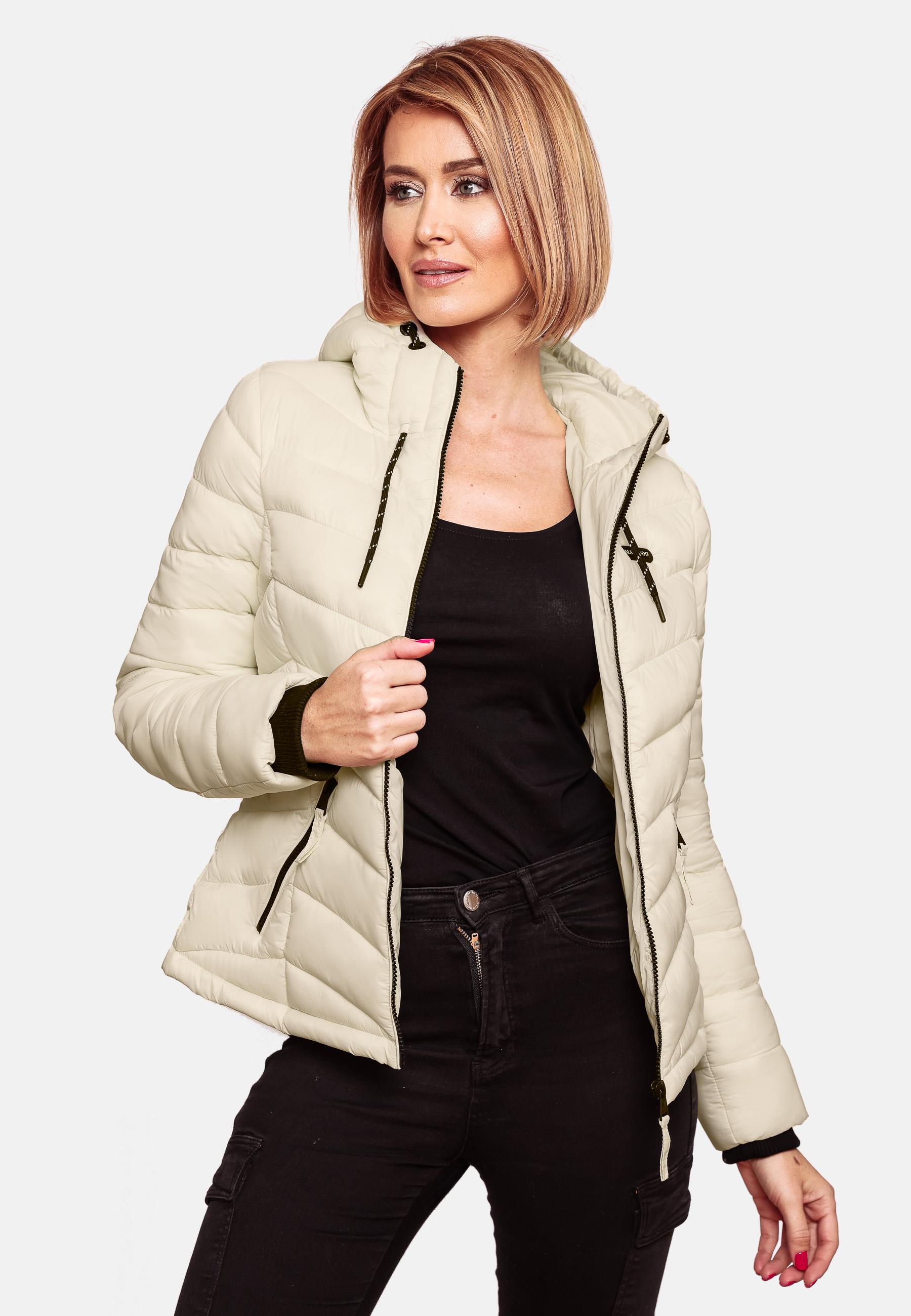 Leichte Steppjacke mit Kapuze "Kuala" Offwhite2