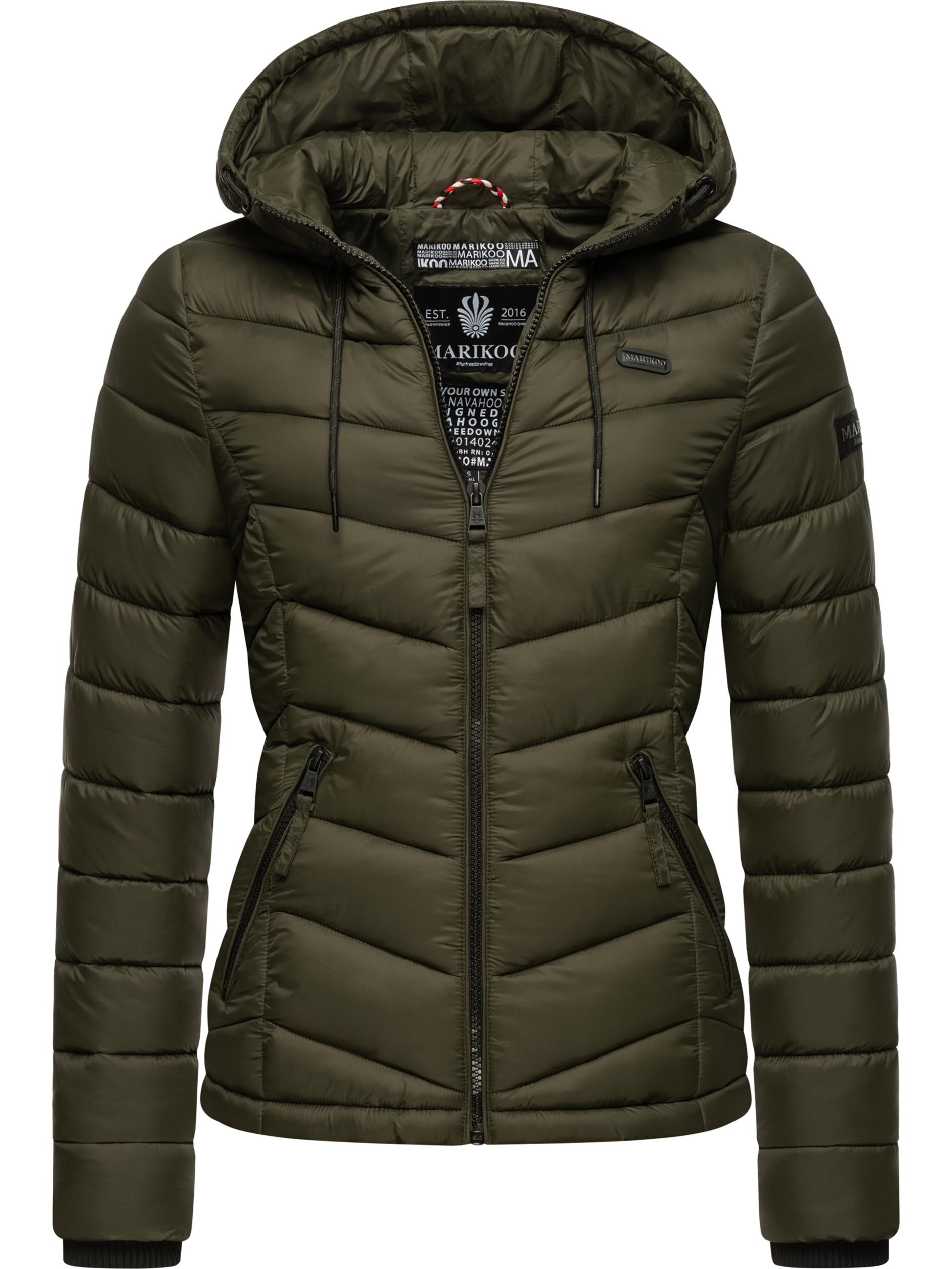 Leichte Steppjacke mit Kapuze "Kuala" Olive2