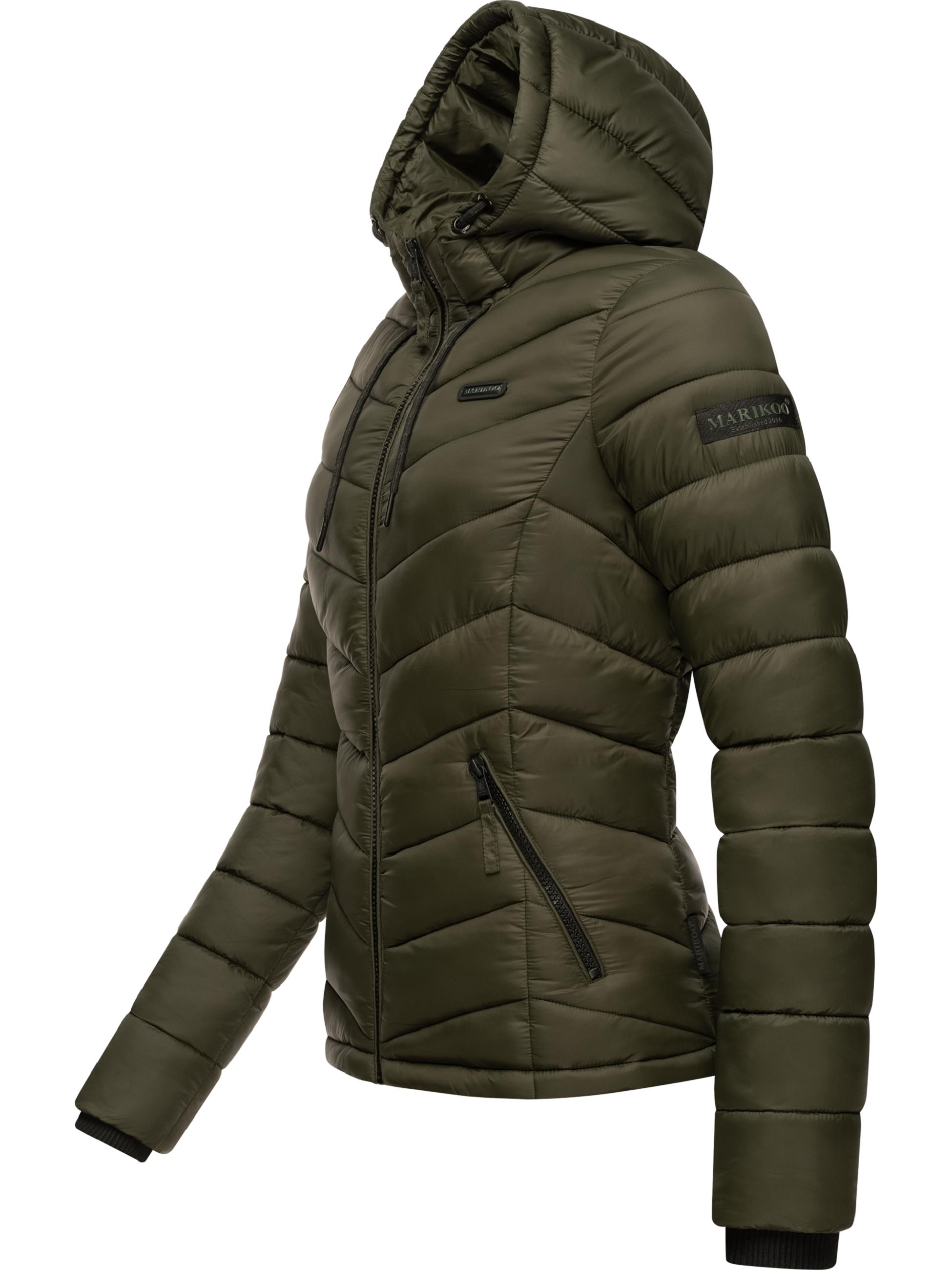 Leichte Steppjacke mit Kapuze "Kuala" Olive2