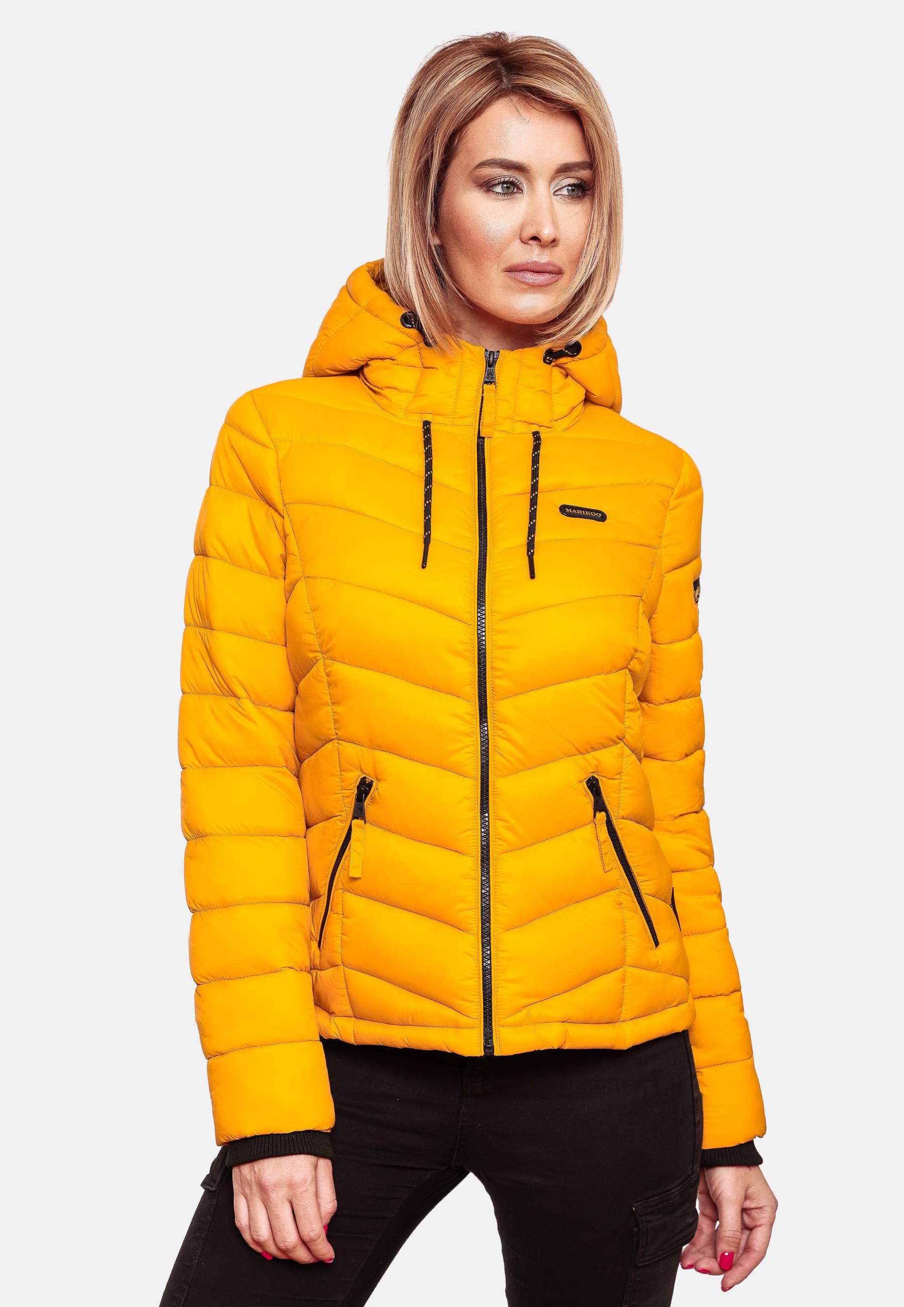 Leichte Steppjacke mit Kapuze "Kuala" Yellow2