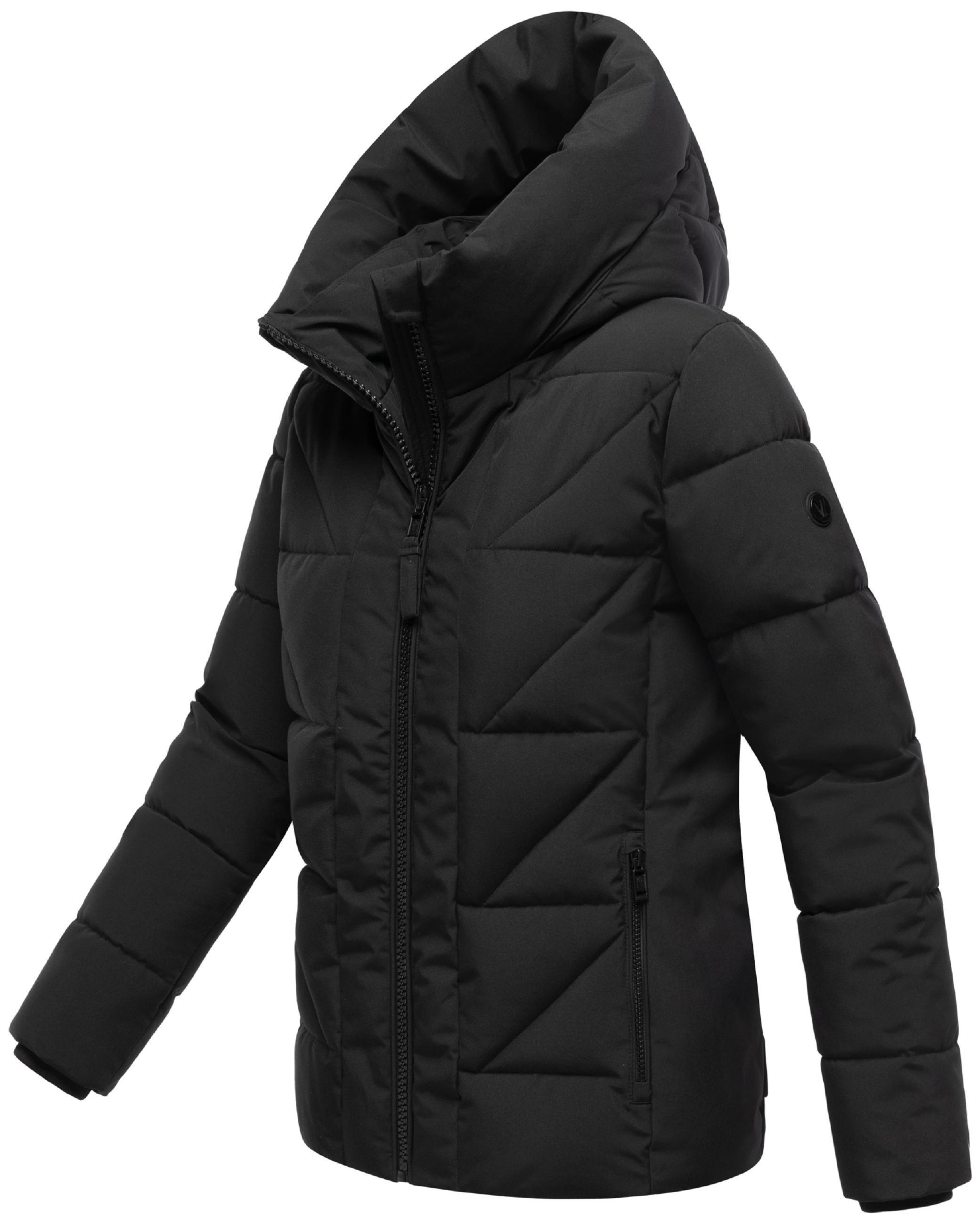 Winter Steppjacke "Kuschelnasee 16" Black