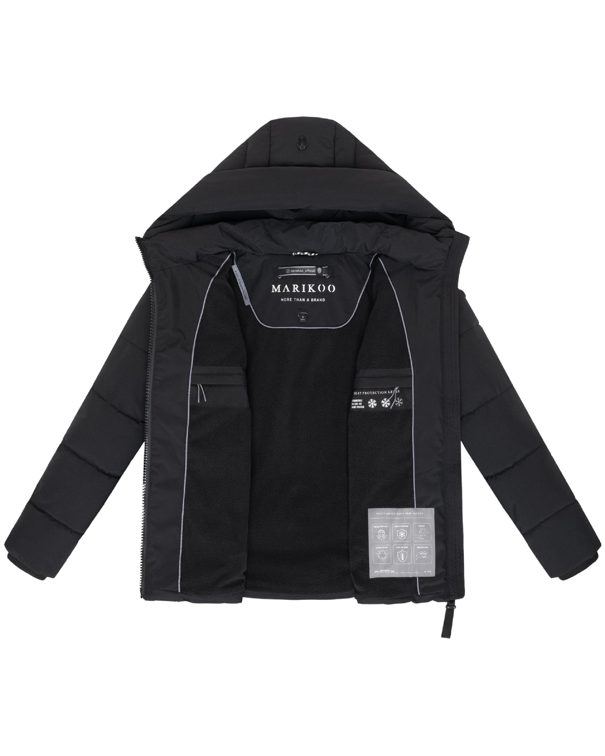 Winter Steppjacke "Kuschelnasee 16" Black